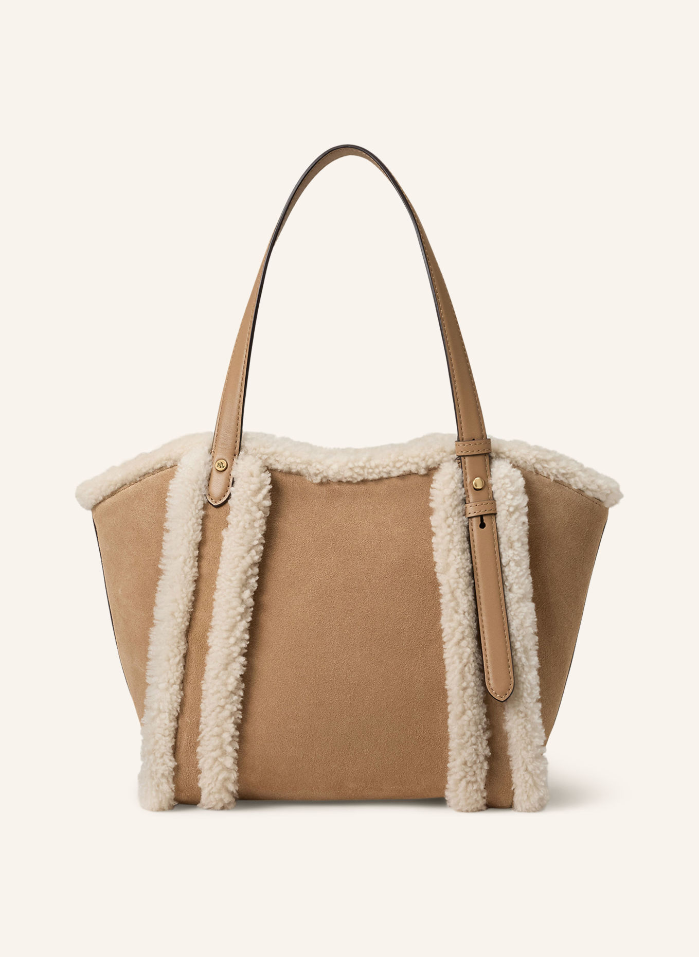 LAUREN RALPH LAUREN Shoppers TASHA SMALL: CAMEL / CRÈME