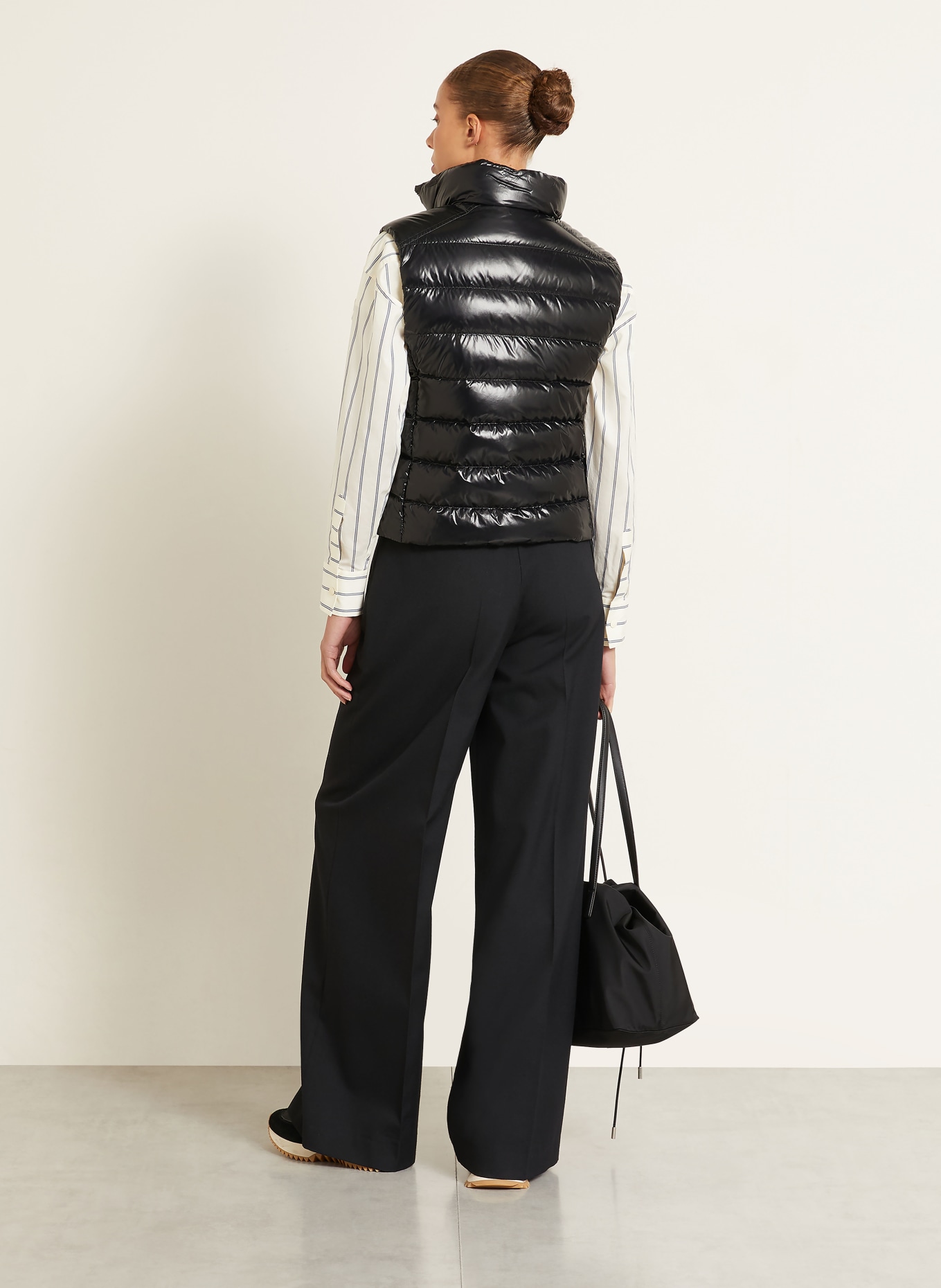 MONCLER FRELON Down vest: BLACK