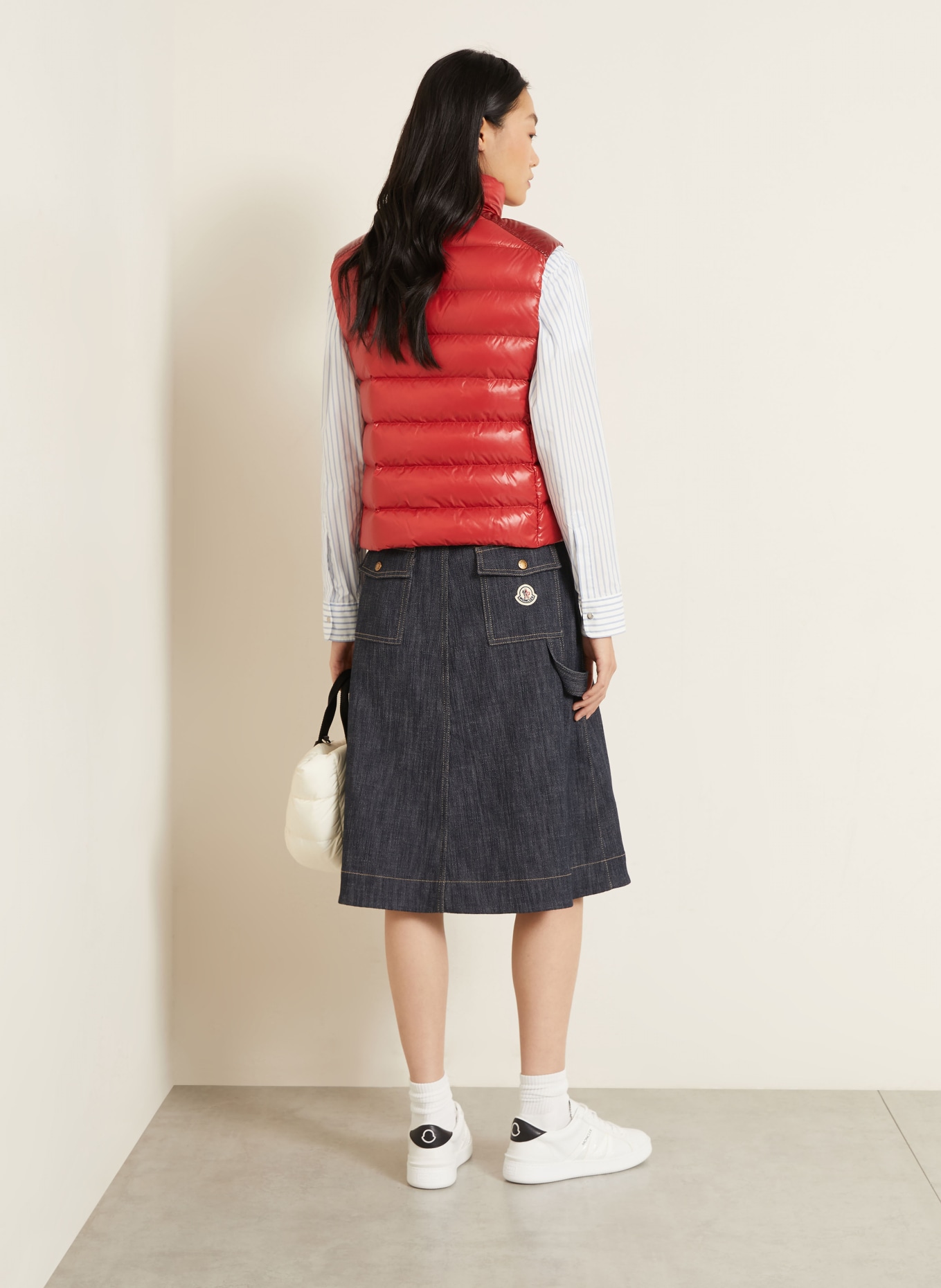 MONCLER Daunenweste FRELON: ROT