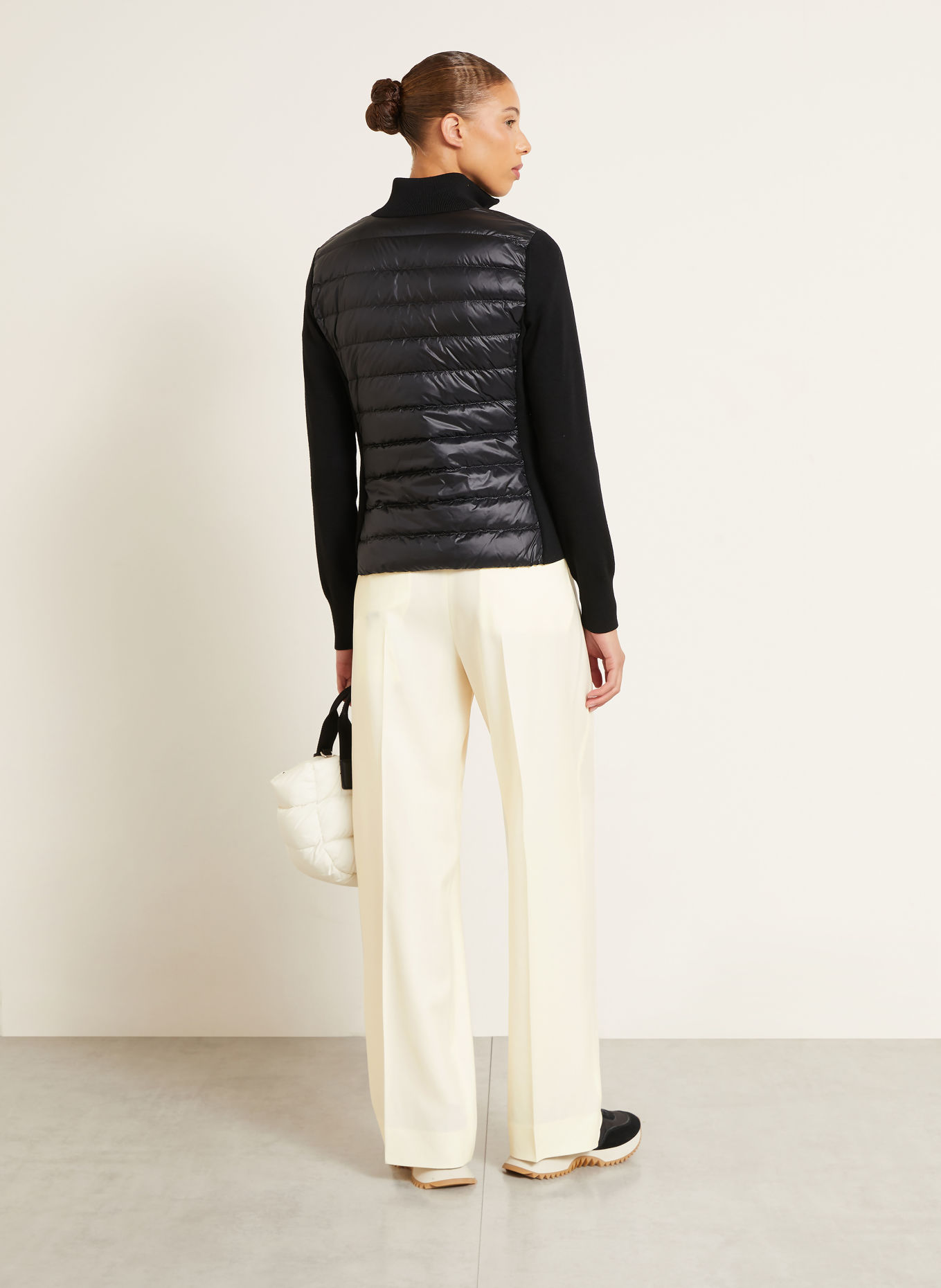 MONCLER Lightweight down jacket in a blend of materials: BLACK