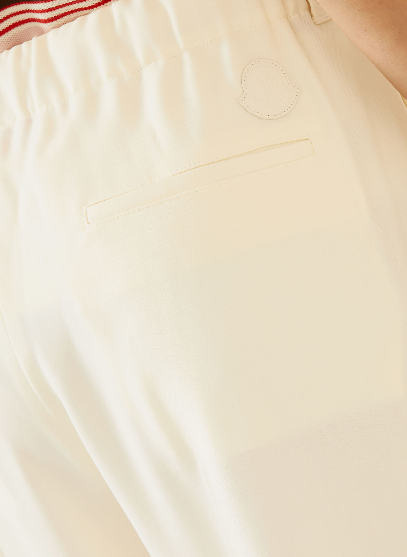MONCLER Wide-leg trousers: CREAM