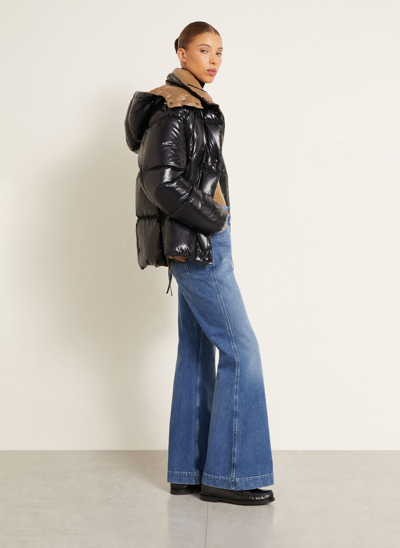 MONCLER Flared jeans: 715 MEDIUM BLUE