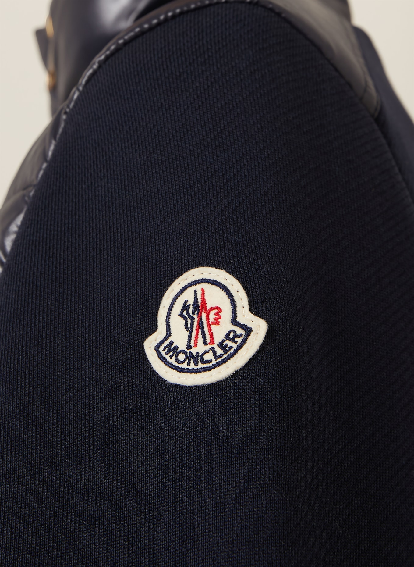 MONCLER Down jacket in a blend of materials: DARK BLUE