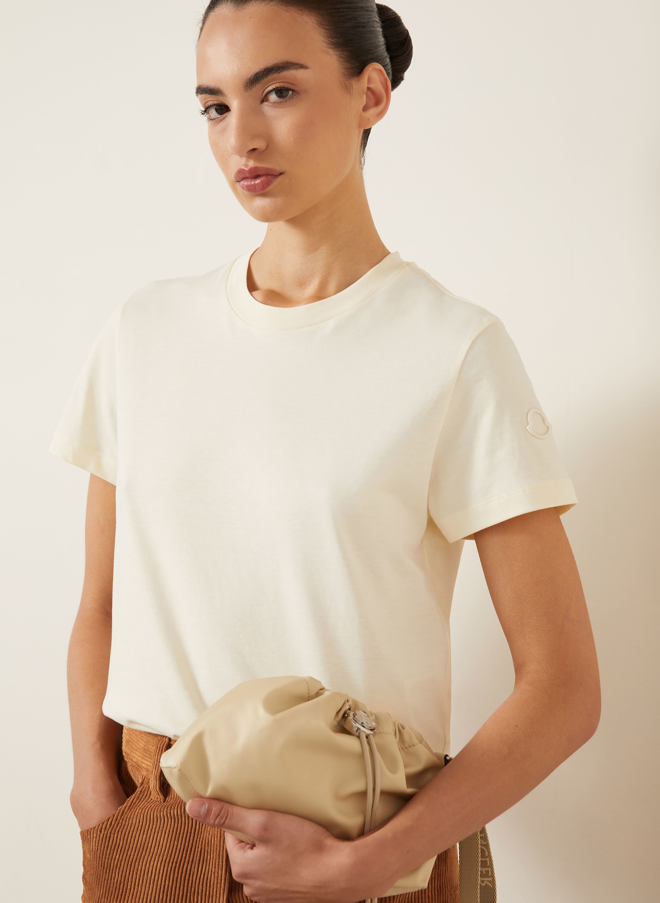 MONCLER T-shirt: CREAM