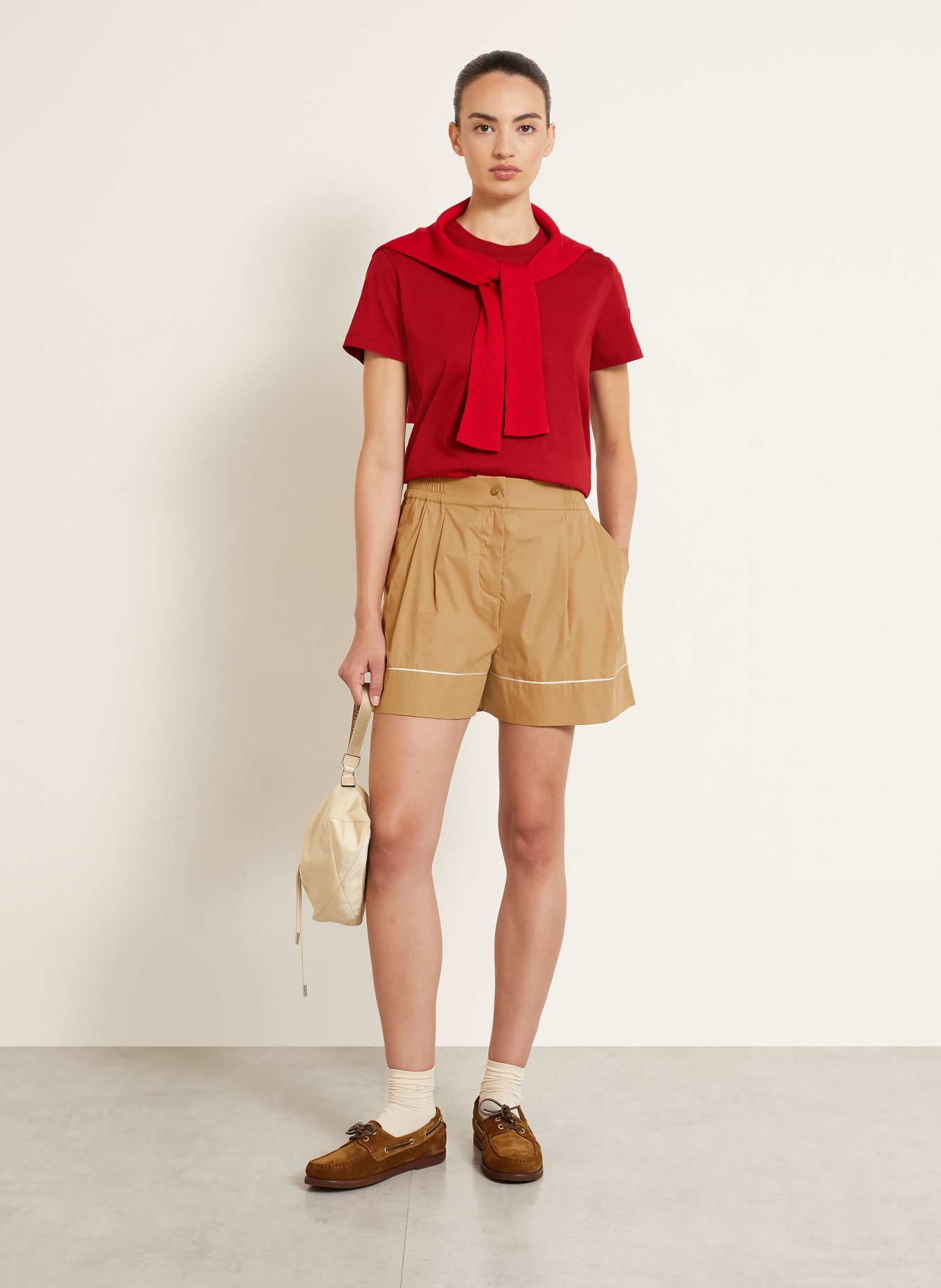 MONCLER T-shirt: DONKERROOD
