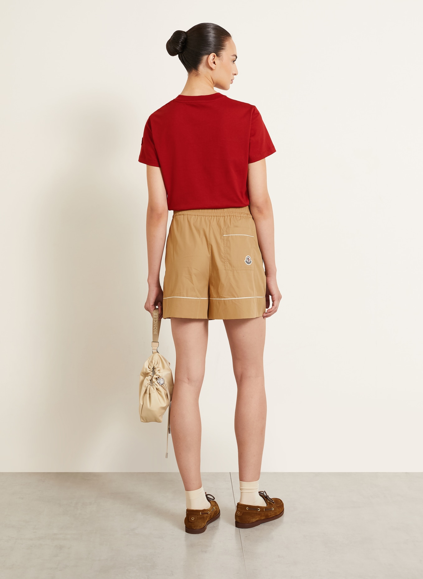 MONCLER T-shirt: DONKERROOD