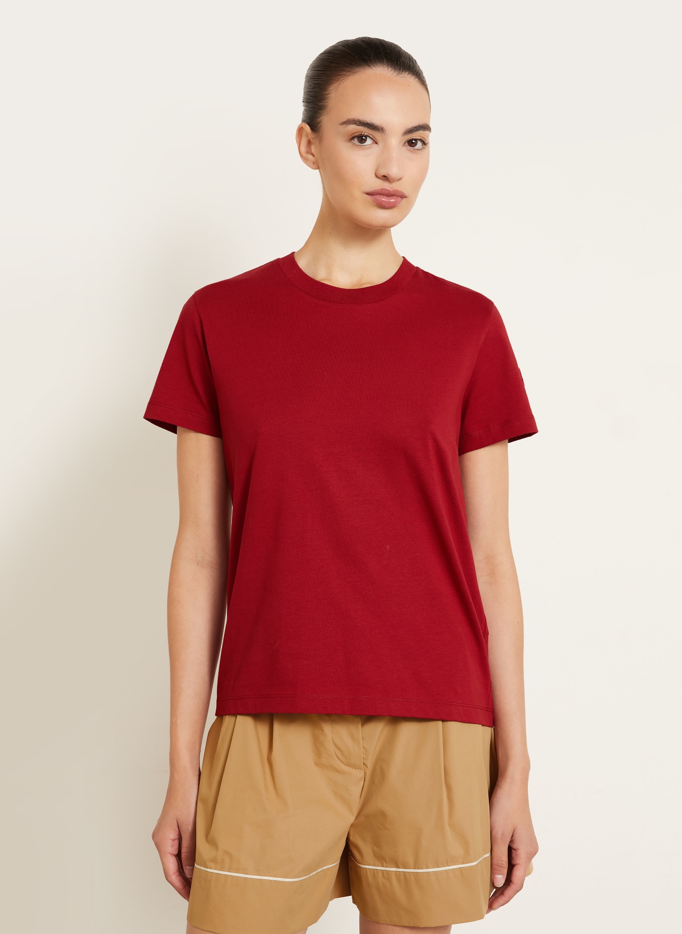 MONCLER T-shirt: DONKERROOD