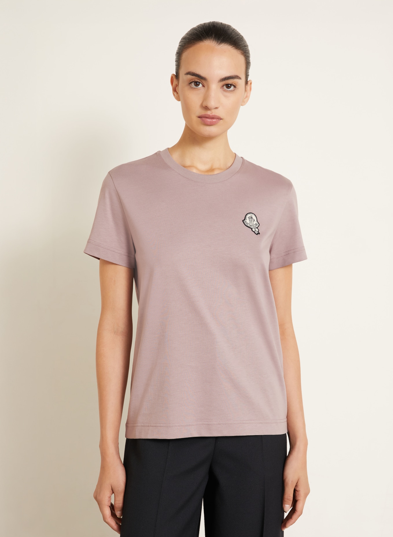 MONCLER T-shirt: DUSKY PINK