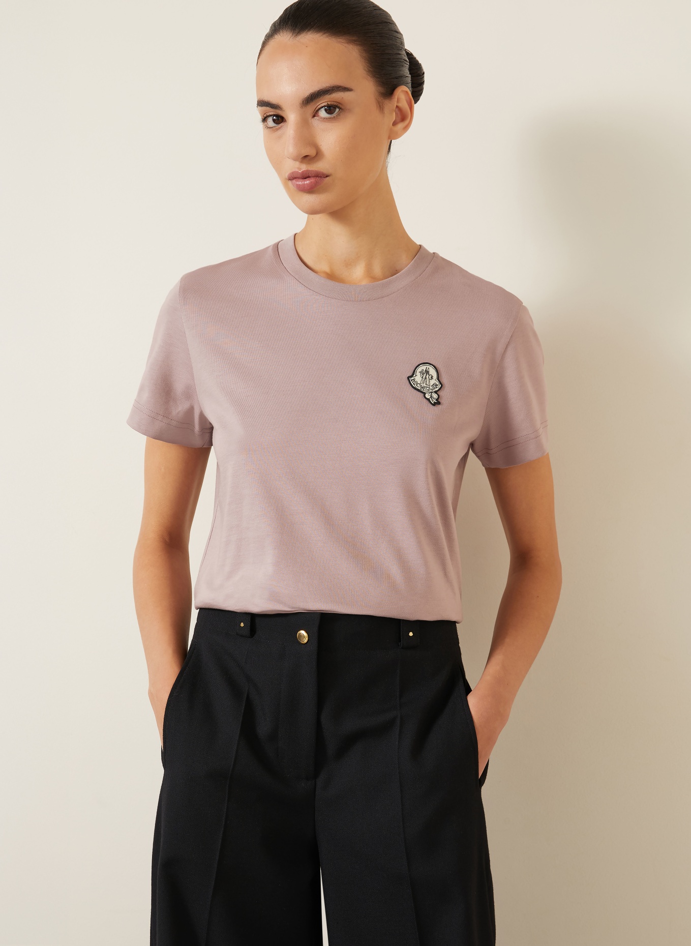 MONCLER T-shirt: DUSKY PINK