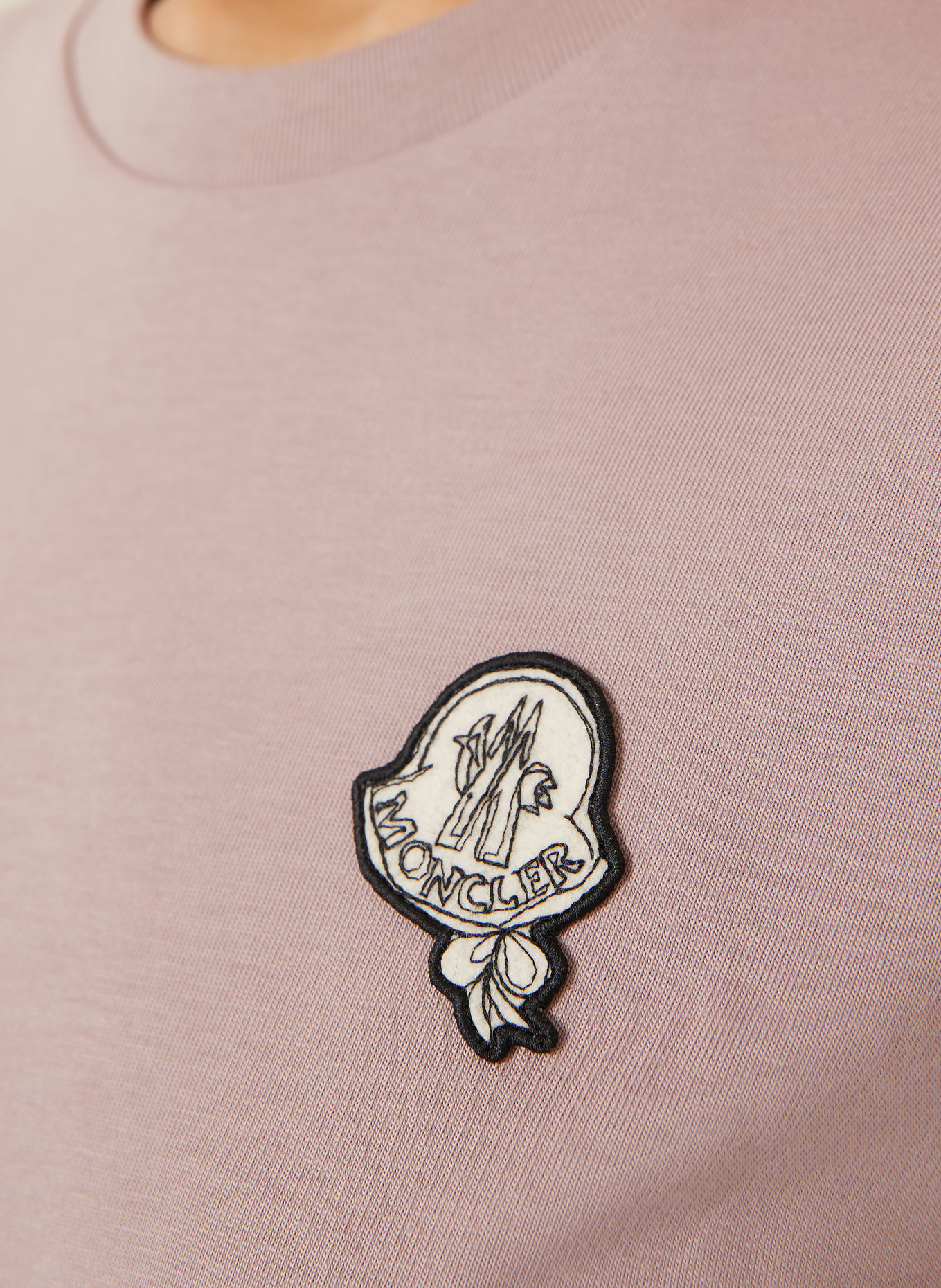 MONCLER T-shirt: DUSKY PINK