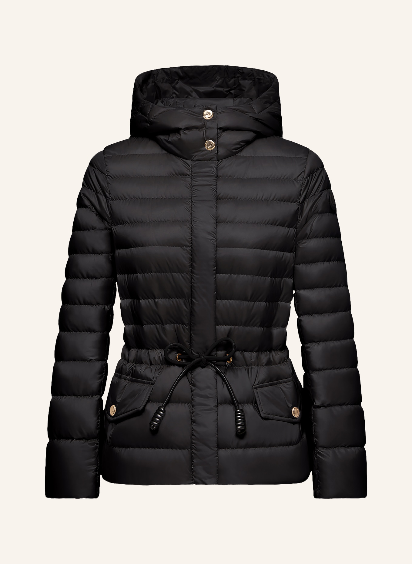 MONCLER Lehká péřová bunda RAIES: ČERNÁ