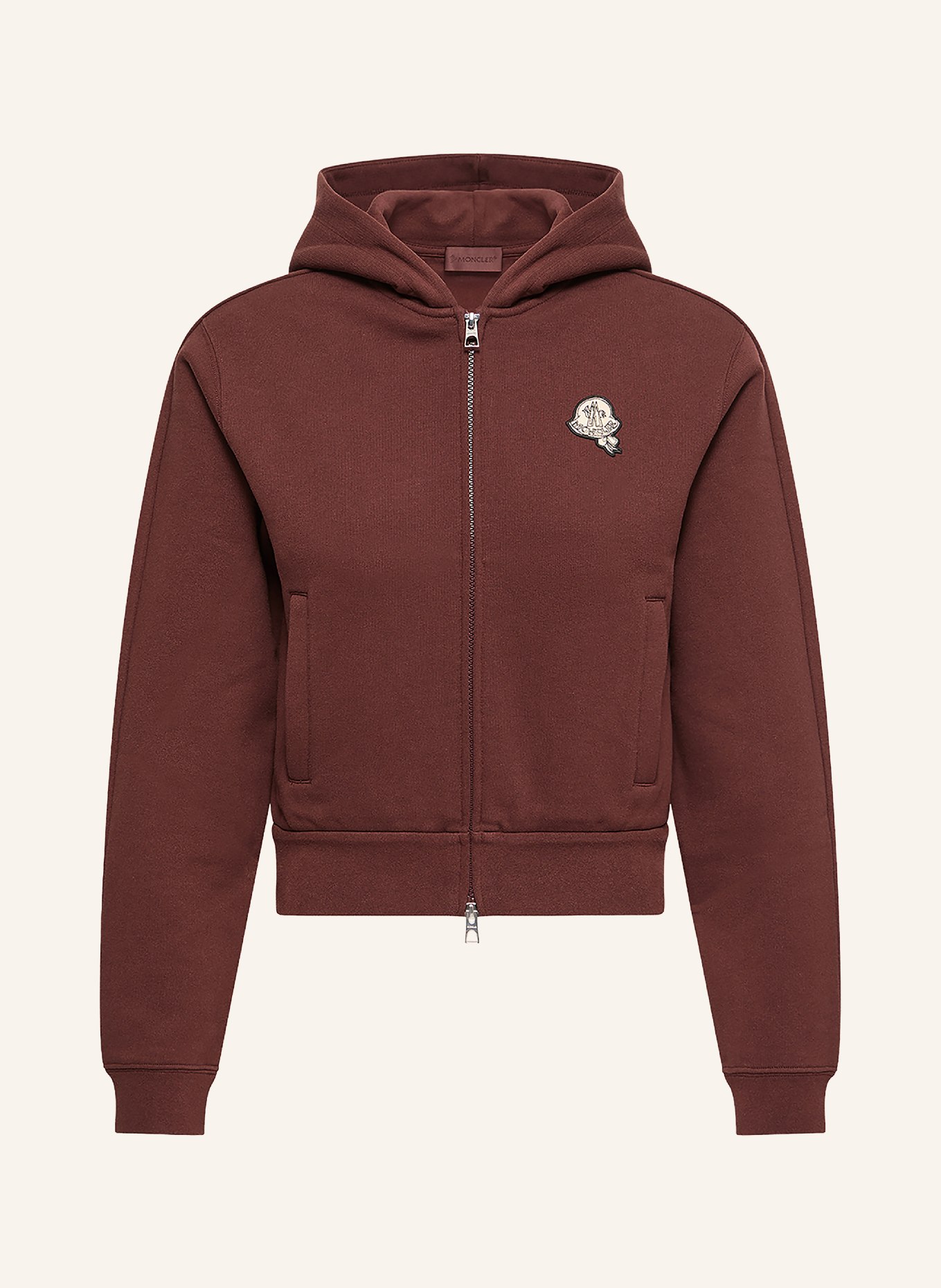 MONCLER Sweatvest: MARRON FONCÉ