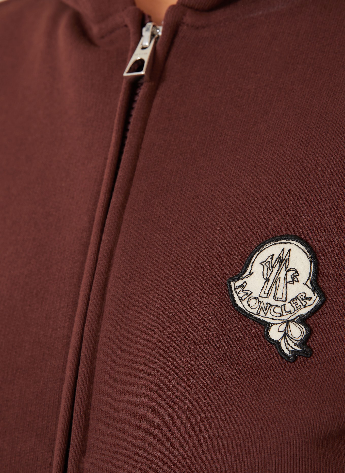 MONCLER Sweatvest: MARRON FONCÉ