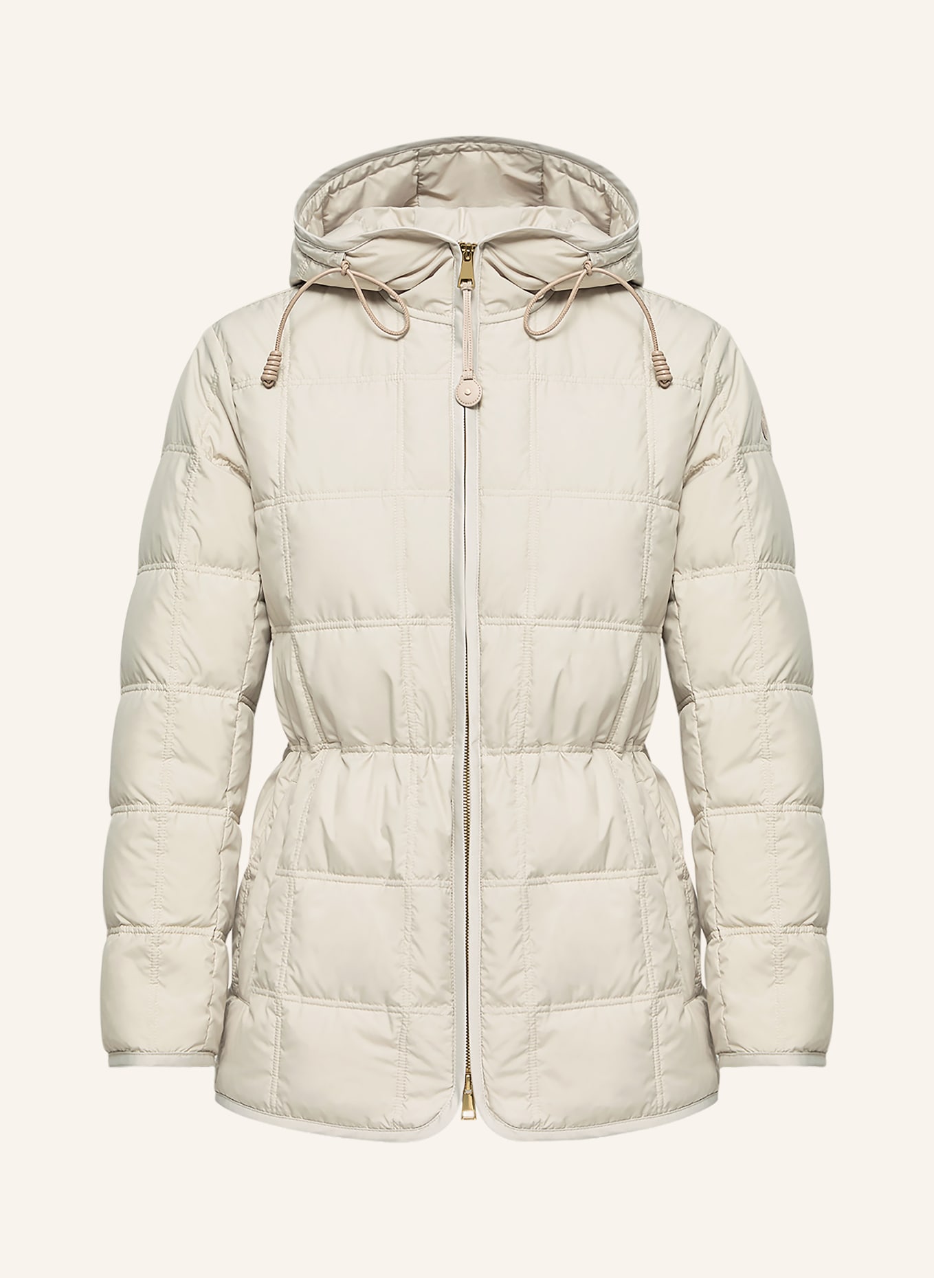 MONCLER Lehká péřová bunda CYGNET: BÉŽOVÁ