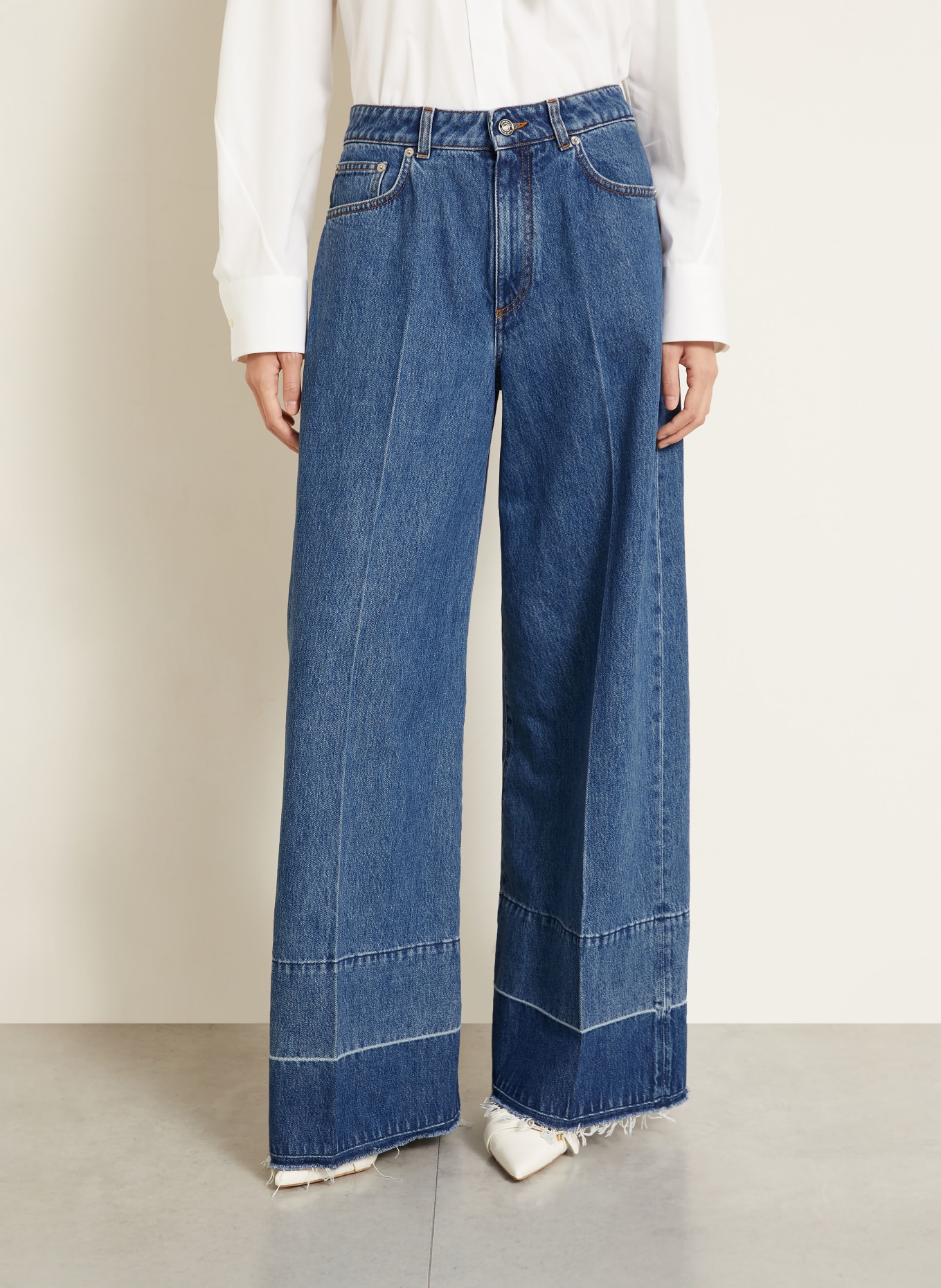GIVENCHY Jeans med brede ben: 420 MEDIUM BLUE