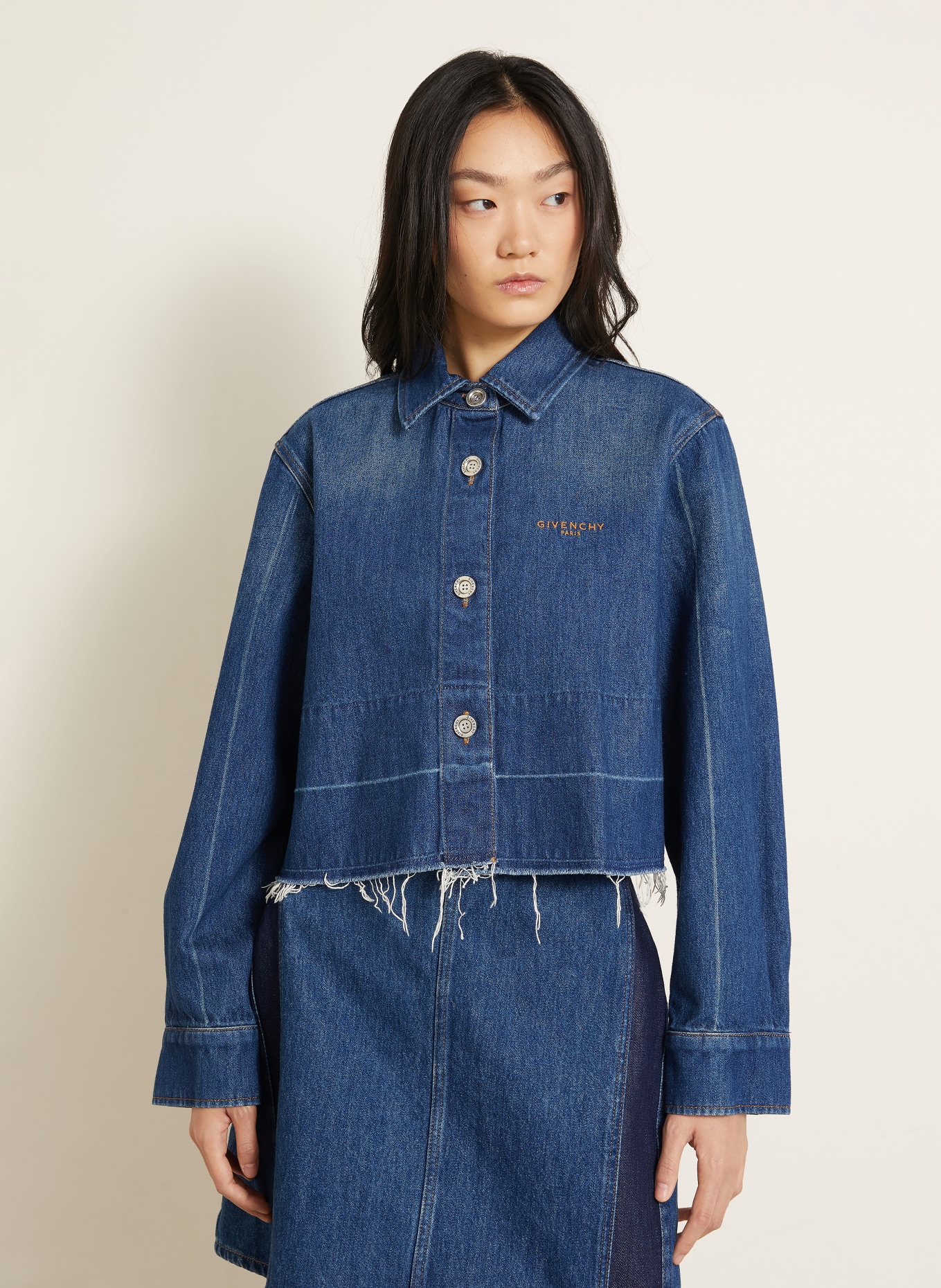 GIVENCHY Jeansjacka: 420 MEDIUM BLUE