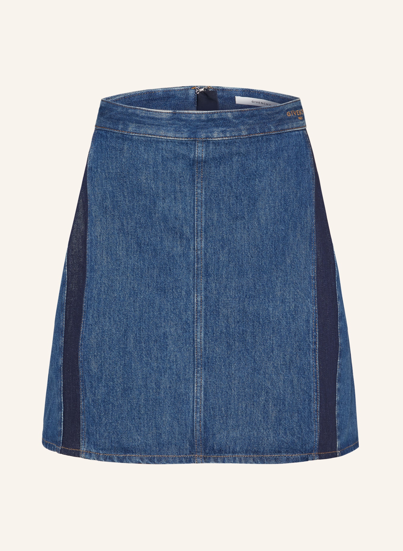 GIVENCHY Jeansnederdel MINI COCOON: BLÅ