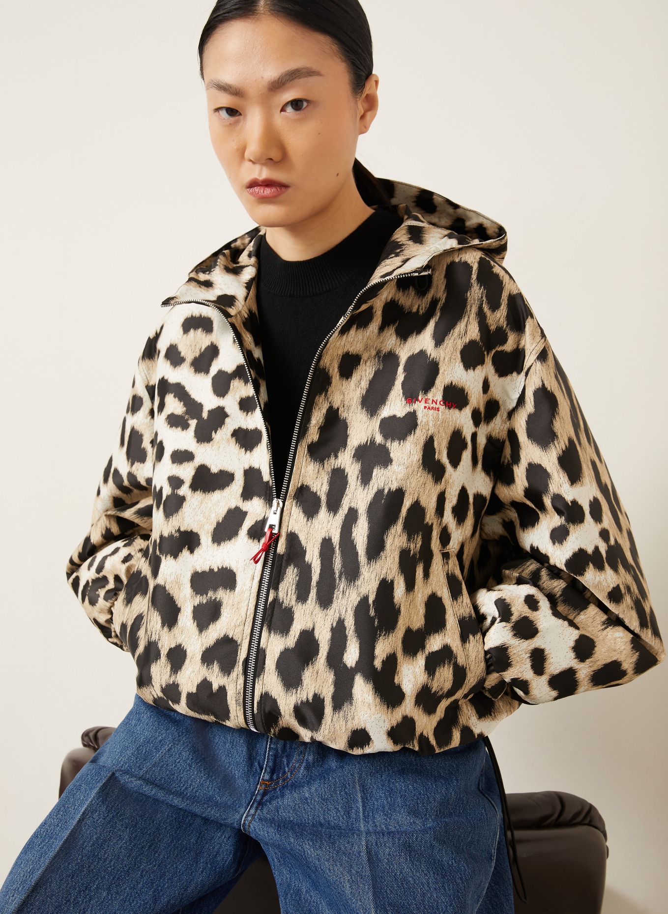 GIVENCHY Jacquard Jacket: BEIGE / BLACK