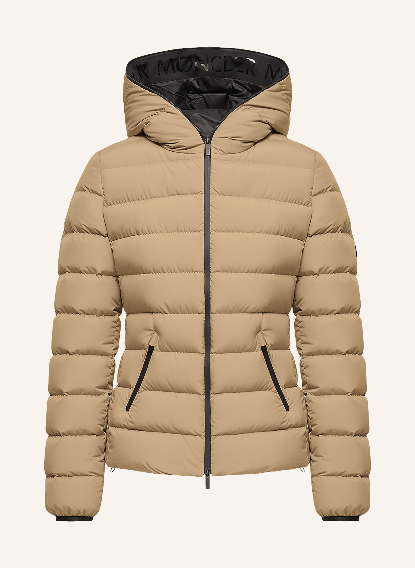 MONCLER Péřové bundy HERBES: BÉŽOVÁ