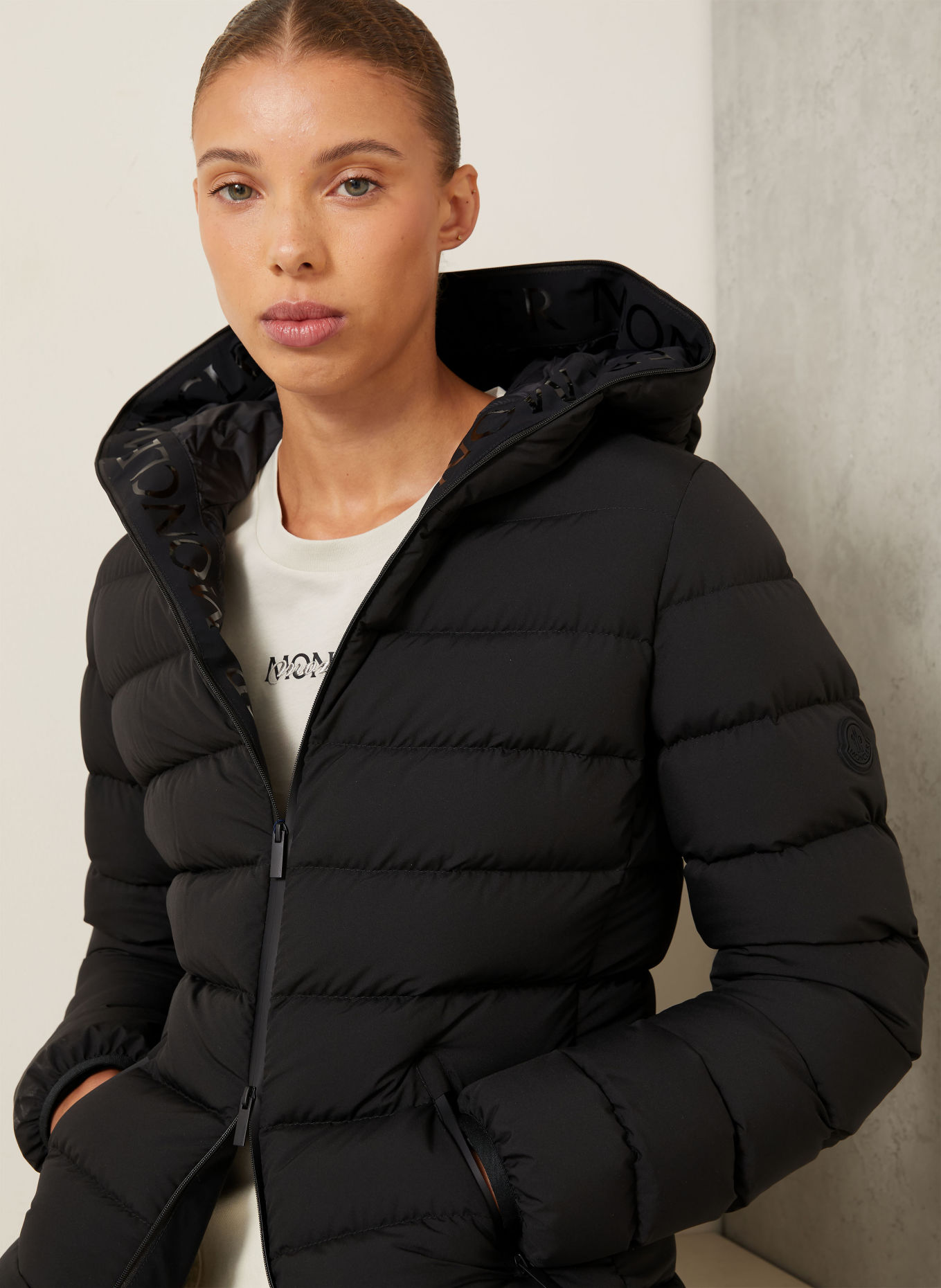 MONCLER Daunenjacke HERBES: SCHWARZ