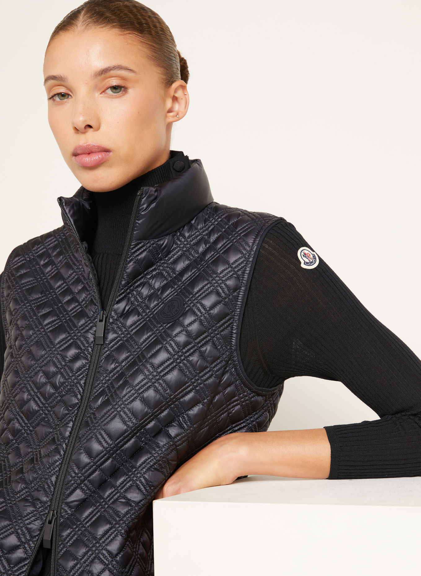 MONCLER Lightweight-Daunenweste INTERIORITE: SCHWARZ