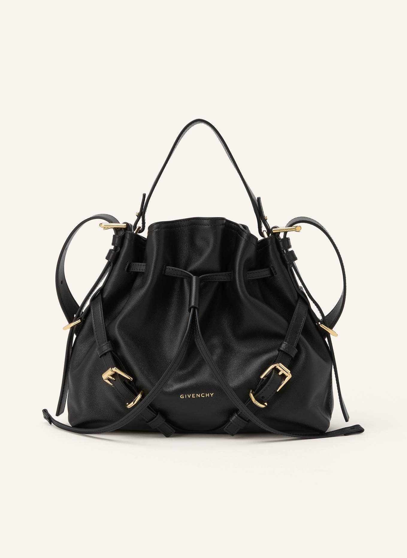 GIVENCHY Axelväska VOYOU SMALL: SVART / GULD
