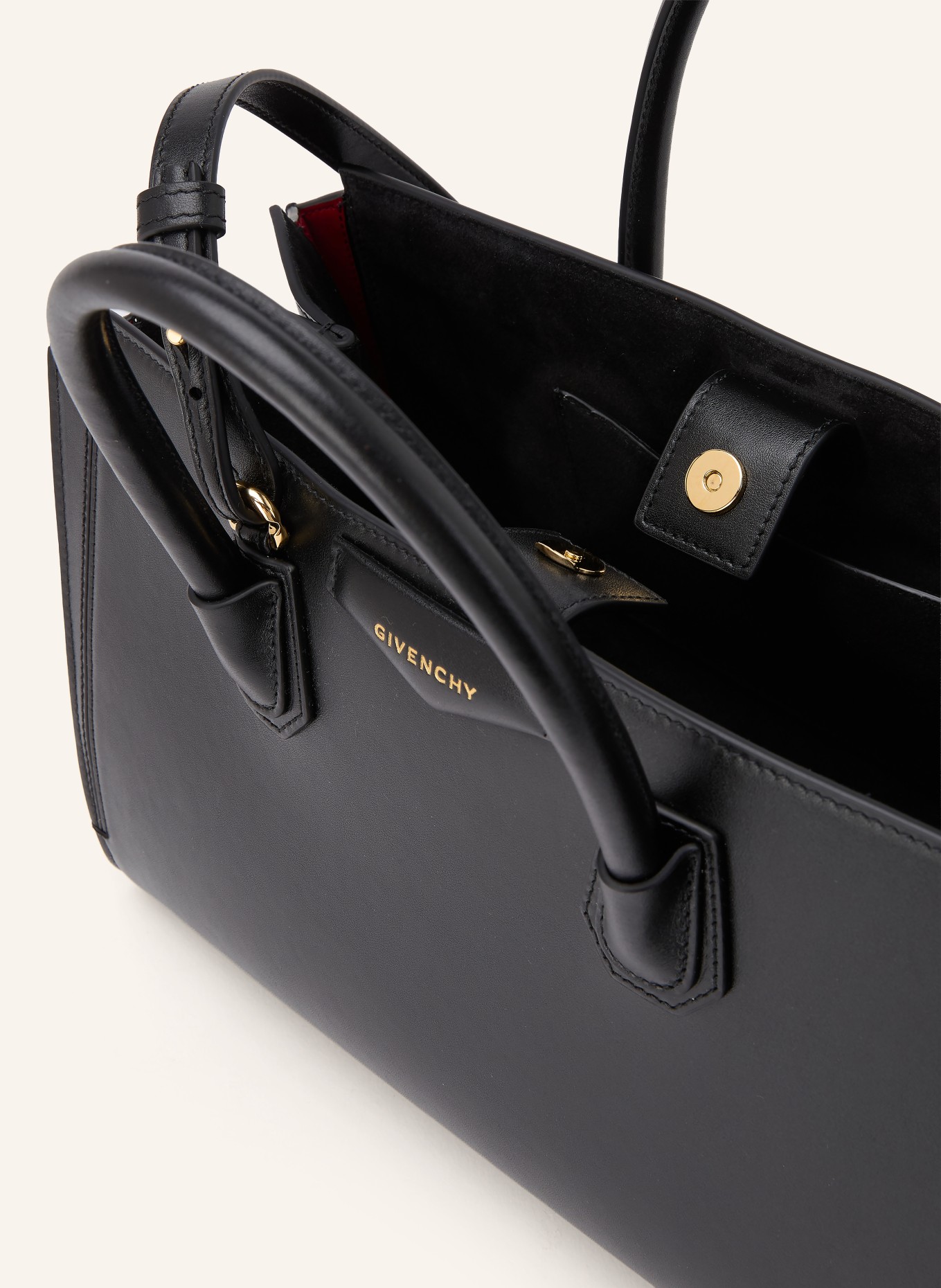 GIVENCHY CATCHALL SMALL Handbag: BLACK / GOLD