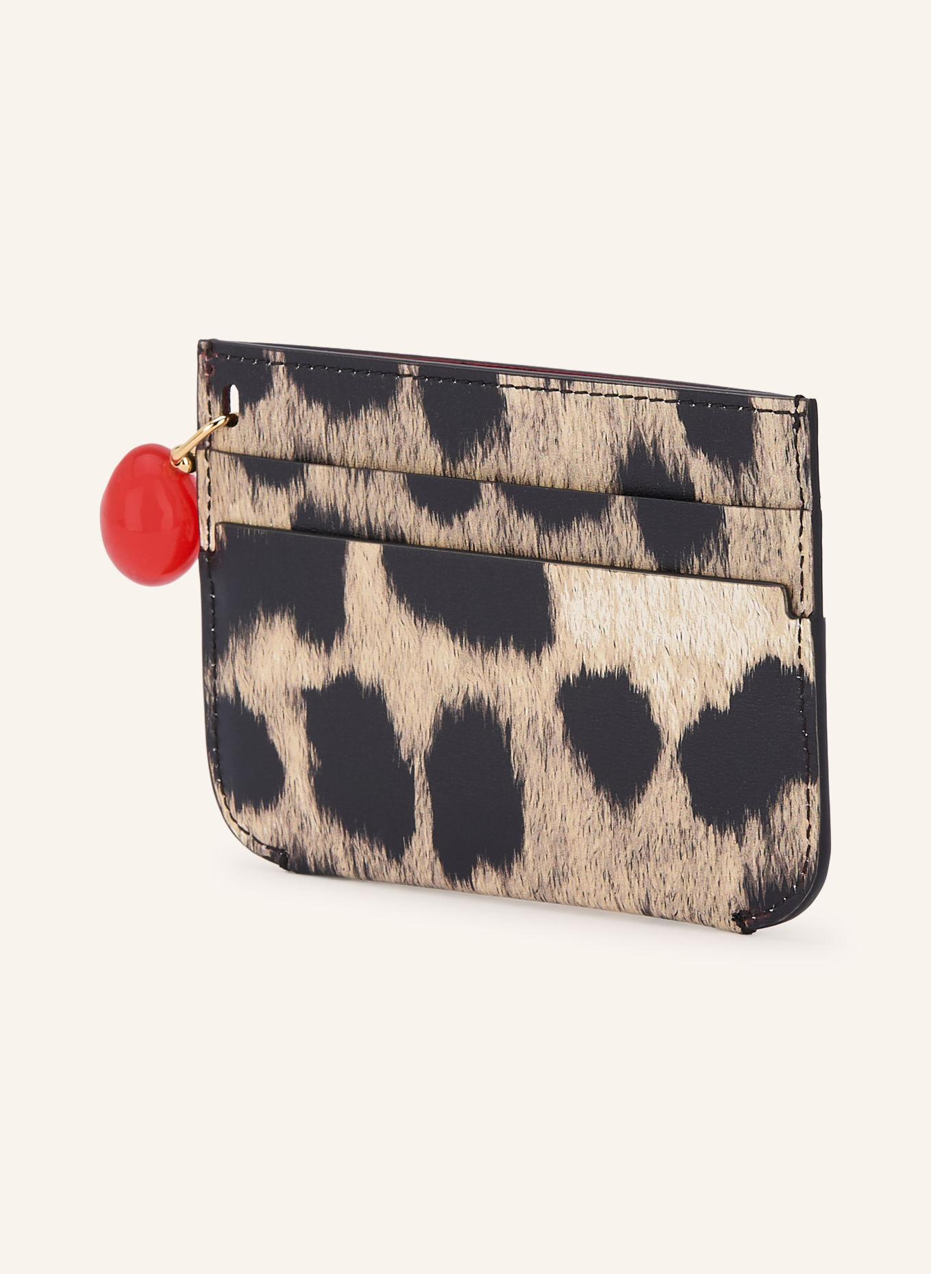 GIVENCHY Kaarthouder LUCKY CHARMS: LICHTBRUIN / ROOD / ZWART