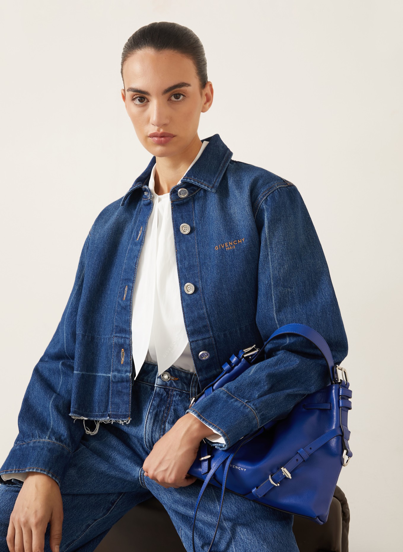 GIVENCHY Torebka na ramię VOYOU: NIEBIESKI / SREBRNY