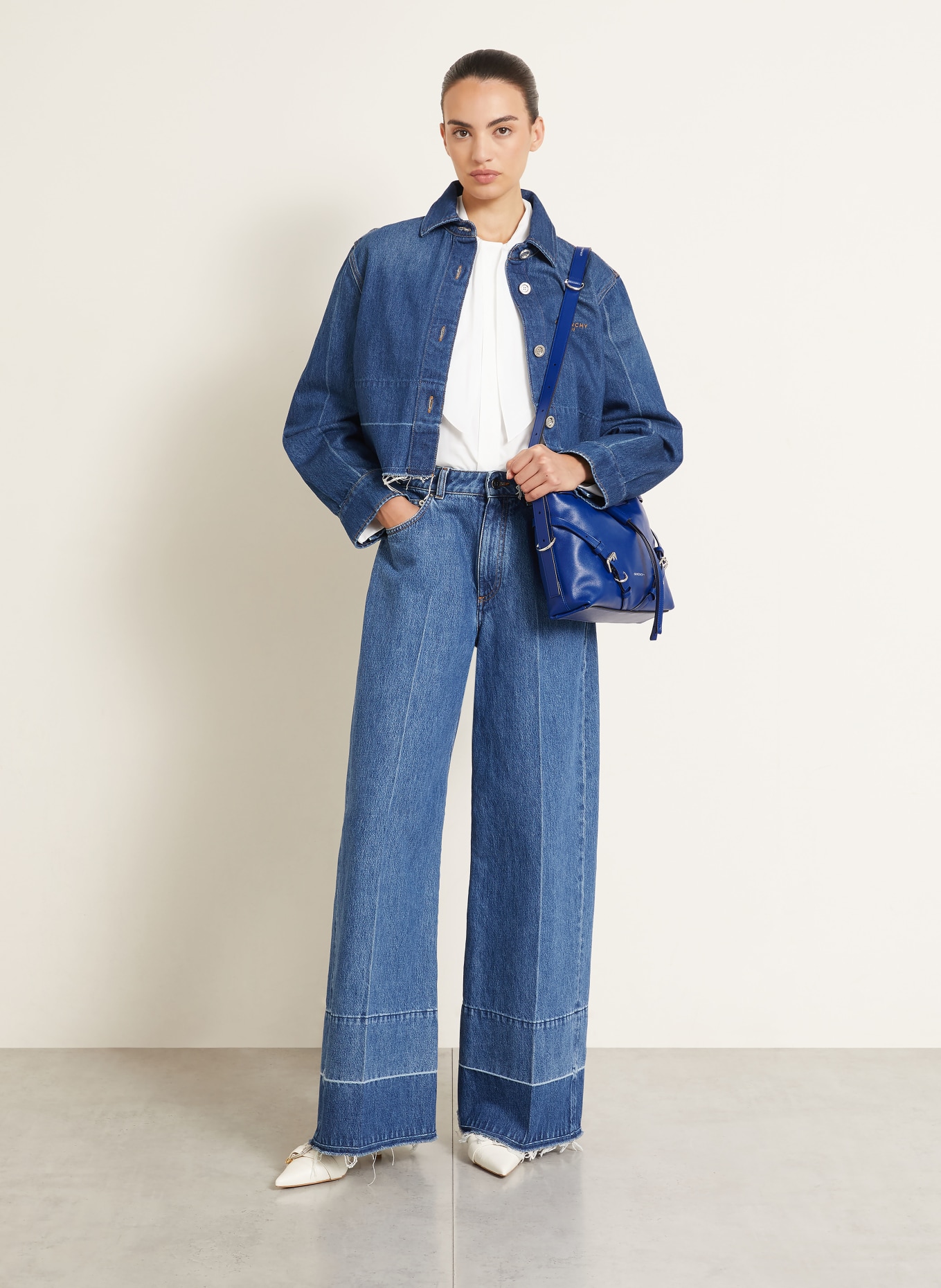 GIVENCHY Torebka na ramię VOYOU: NIEBIESKI / SREBRNY