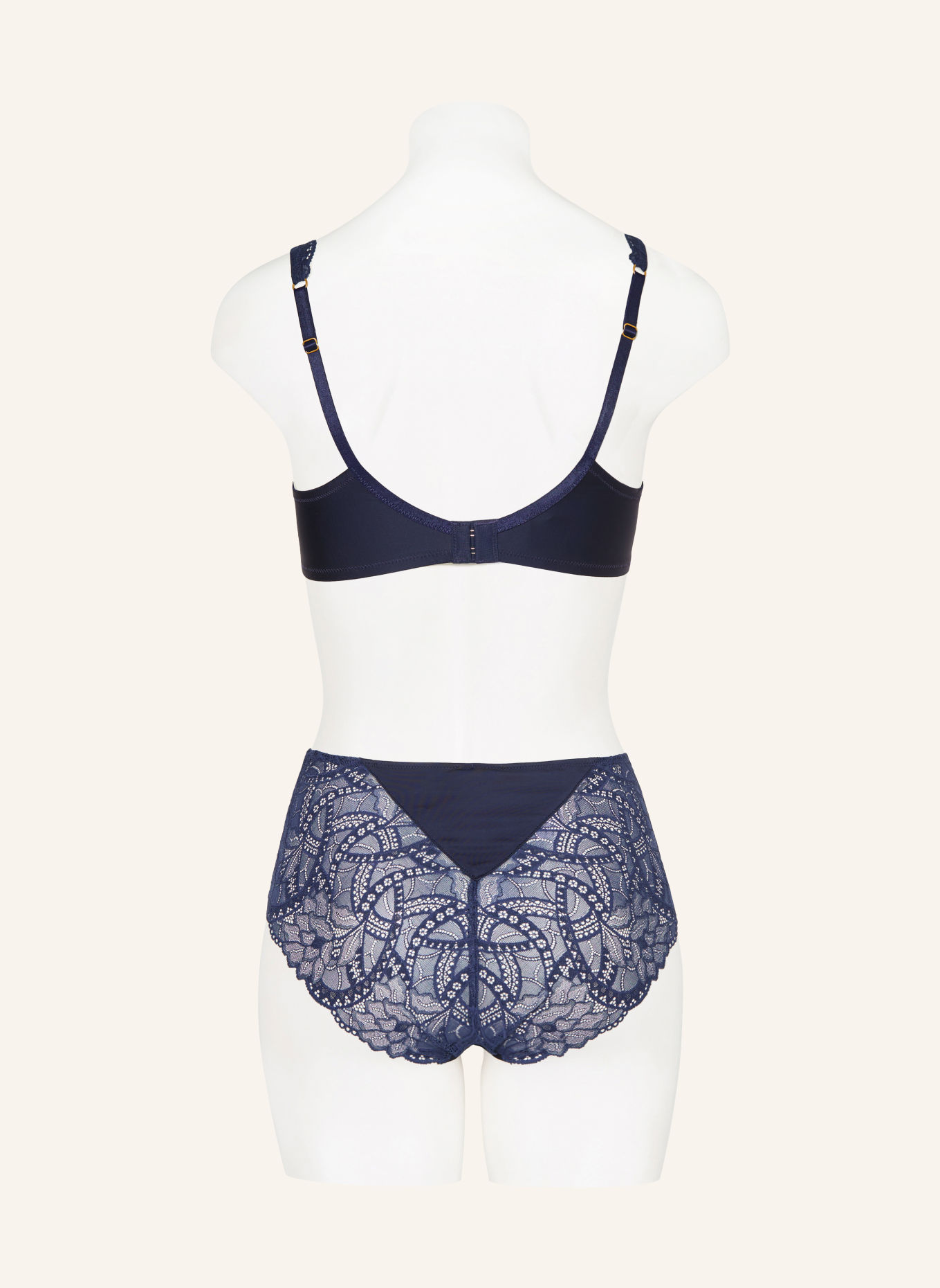 HANRO Slip taille haute AZELIA: BLEU FONCÉ