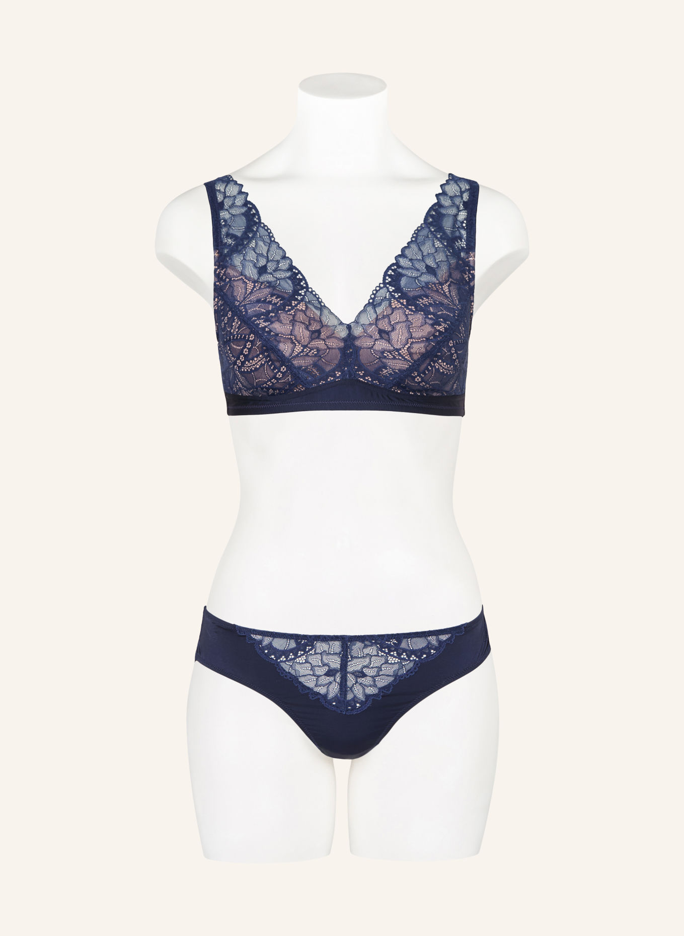HANRO Slip AZELIA: BLEU FONCÉ