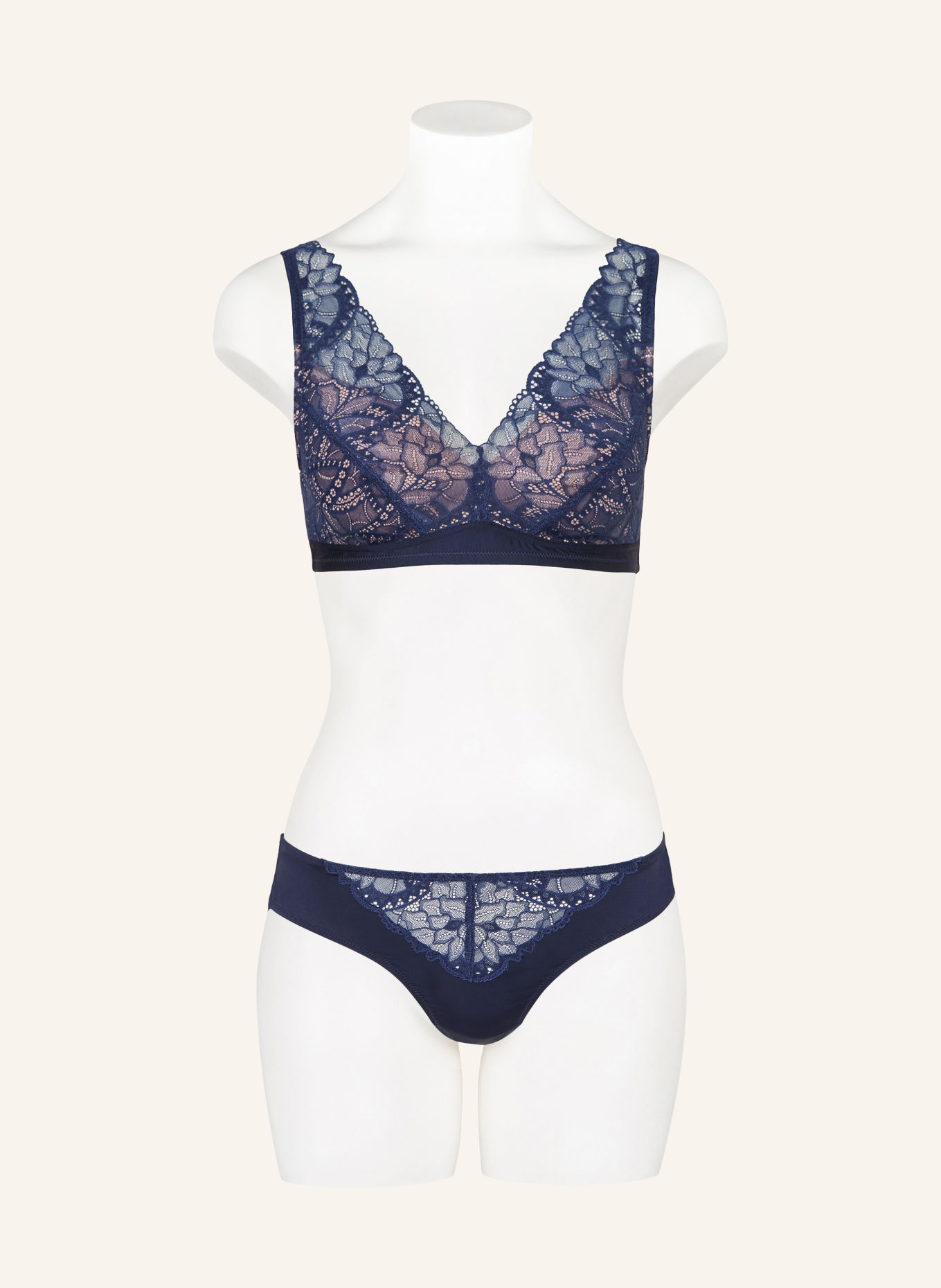 HANRO Bustier AZELIA: BLEU FONCÉ