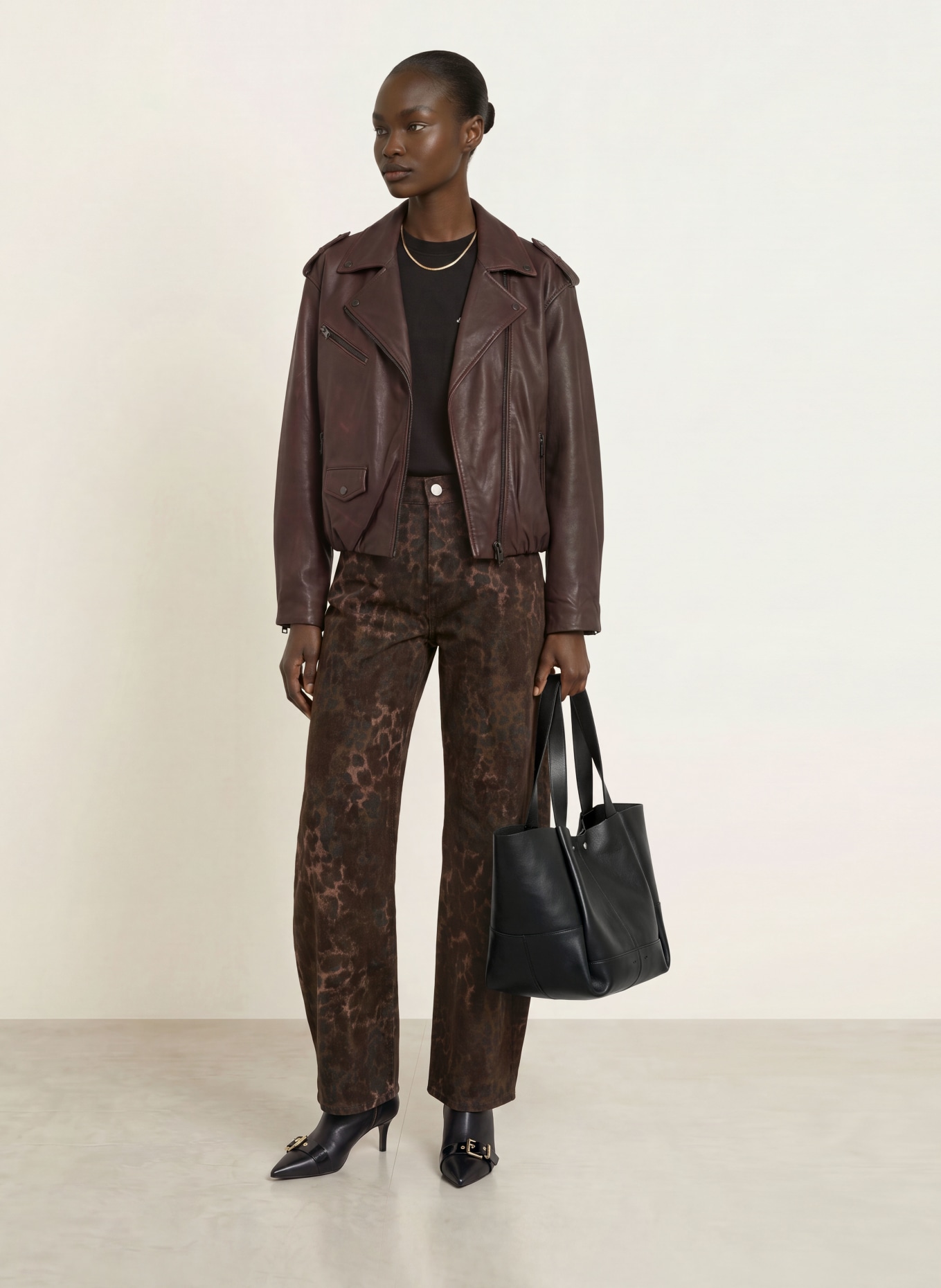 ALLSAINTS Shopper ROSALIE: SVART / SILVER