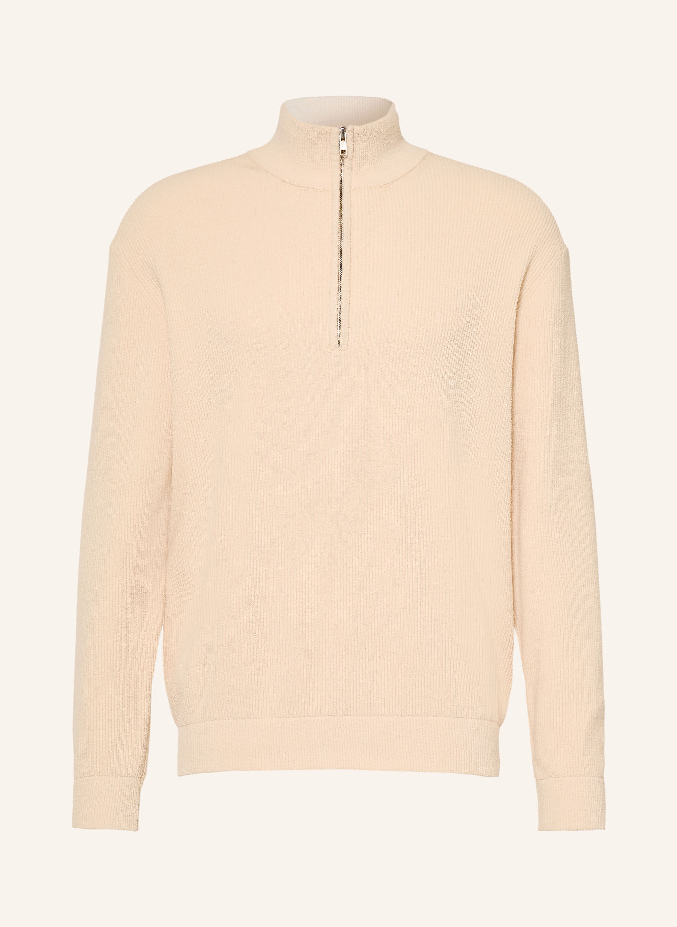 NN.07 Pull col zippé DANNY: BEIGE
