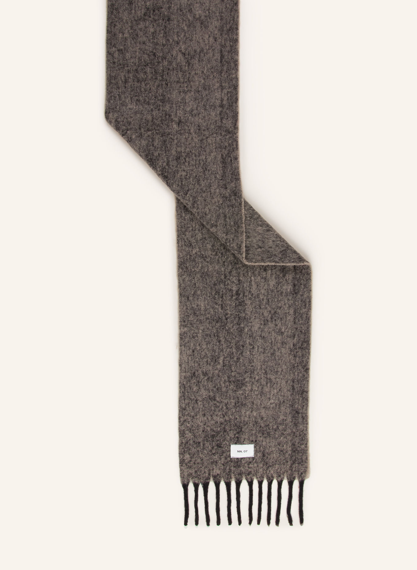 NN.07 Sjaal van alpaca: GRIJS / TAUPE / DONKERGRIJS