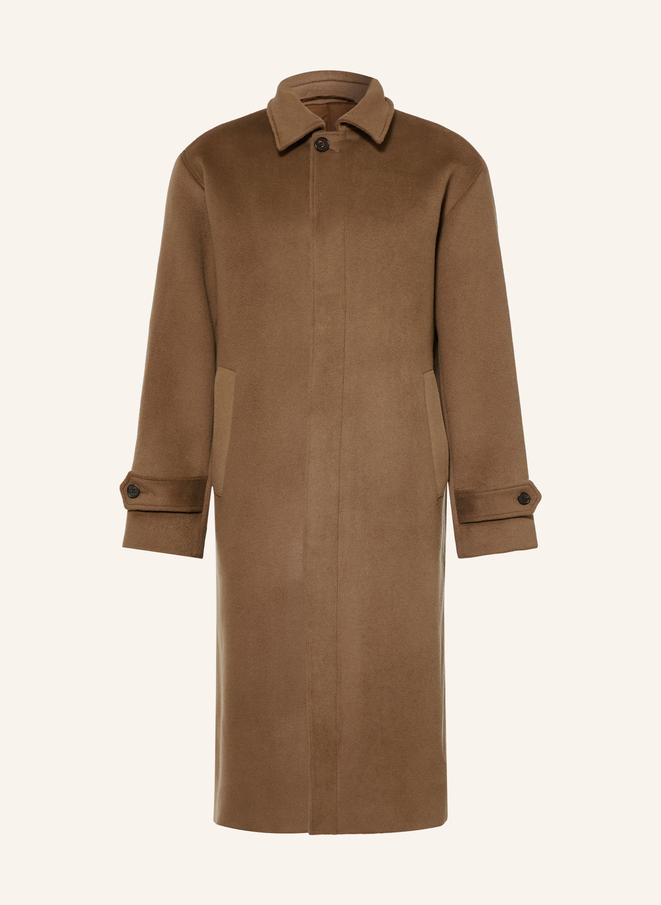 NN.07 GIBSON Wool coat: BROWN