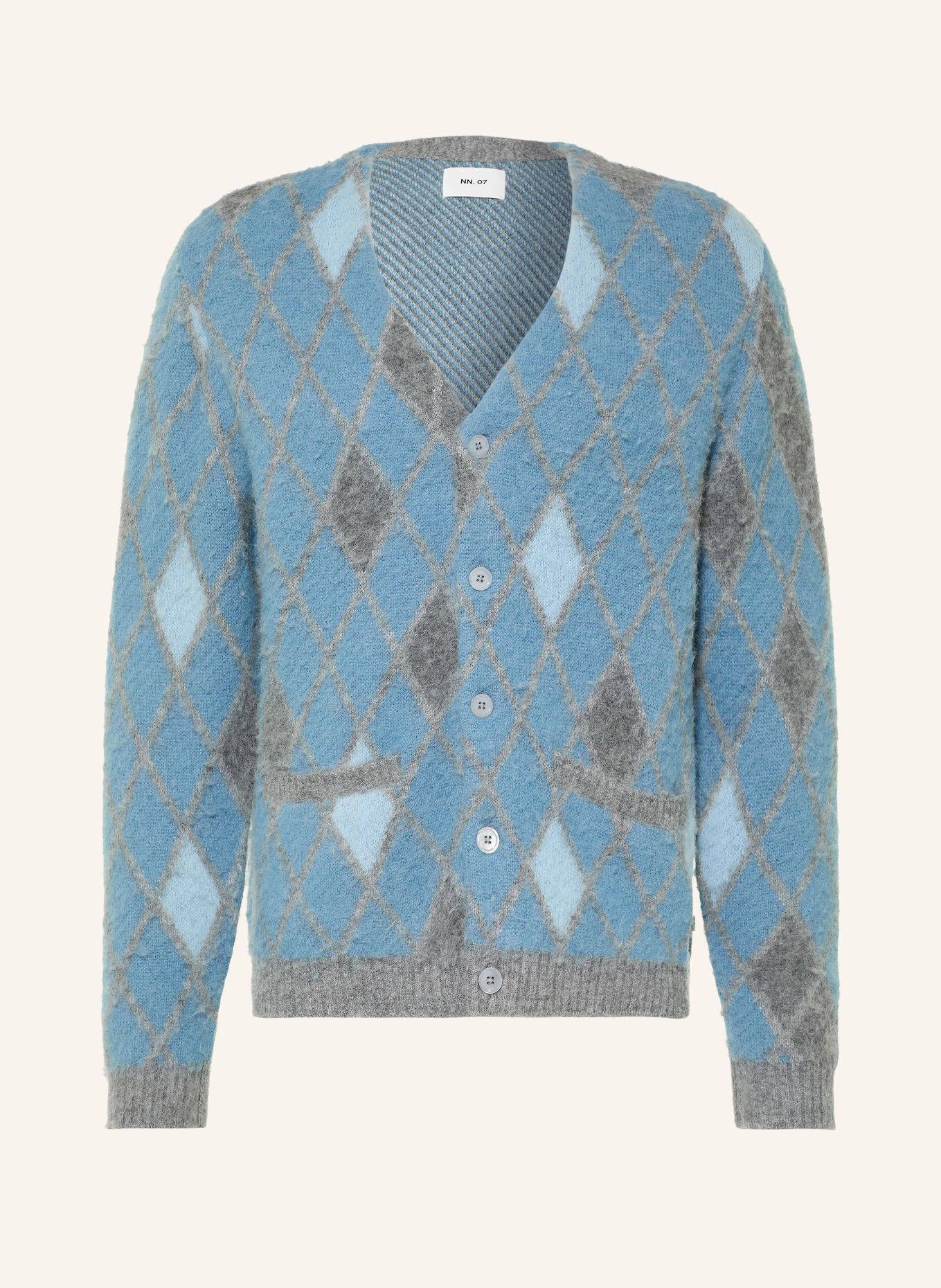NN.07 Gilet CHRIS: BLEU CLAIR / GRIS FONCÉ / GRIS