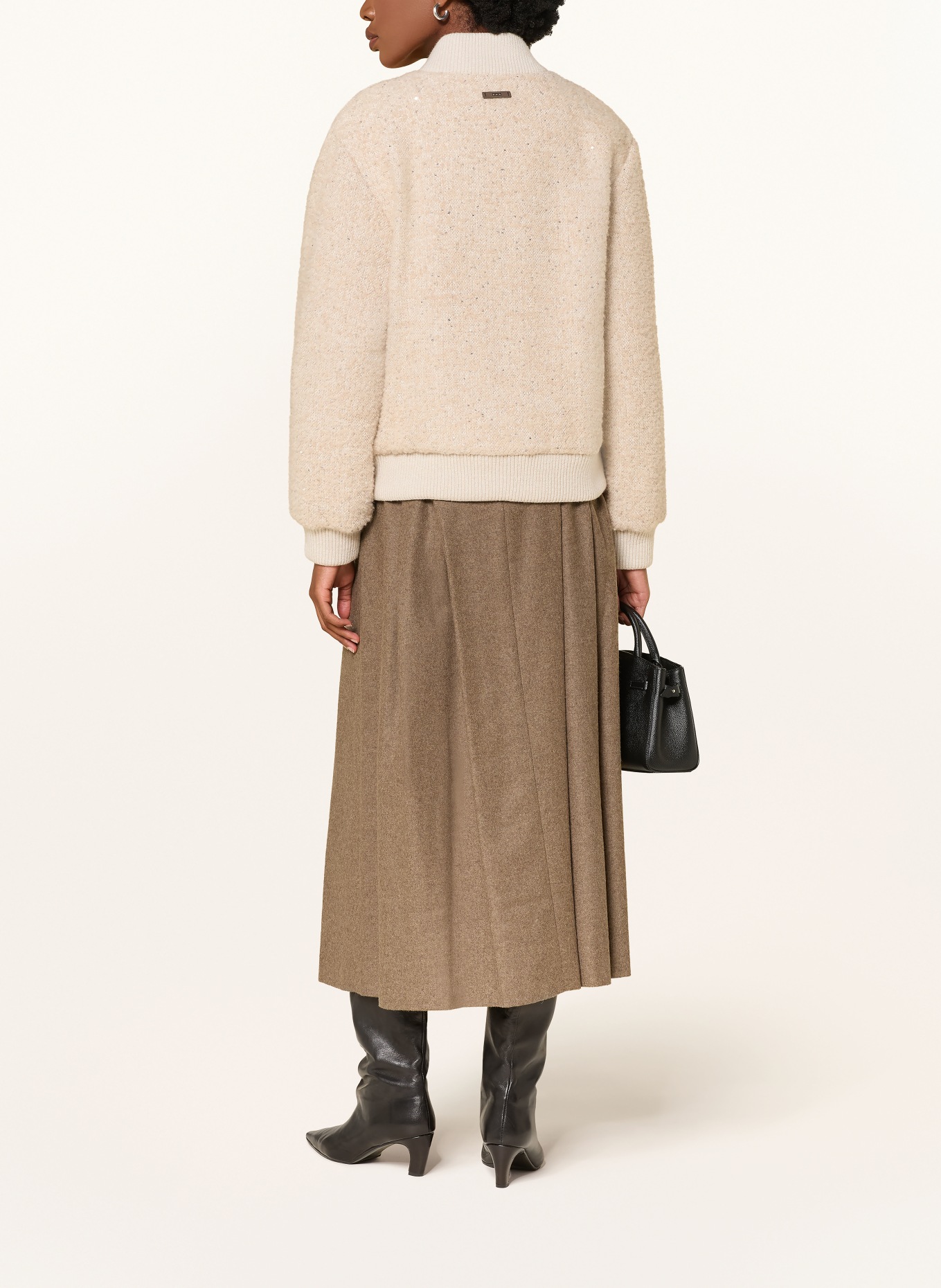 ANTONELLI firenze PESCO Skirt: LIGHT BROWN