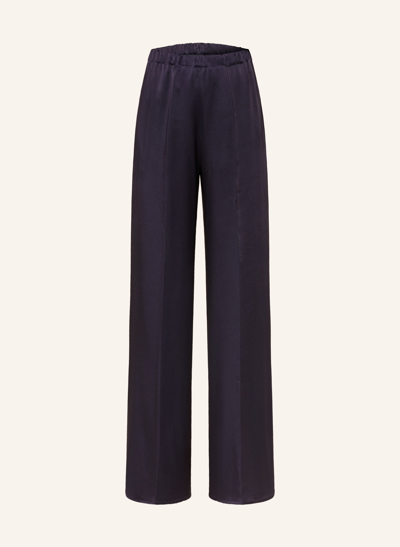 ANTONELLI firenze Marlenehose aus Satin: DUNKELLILA