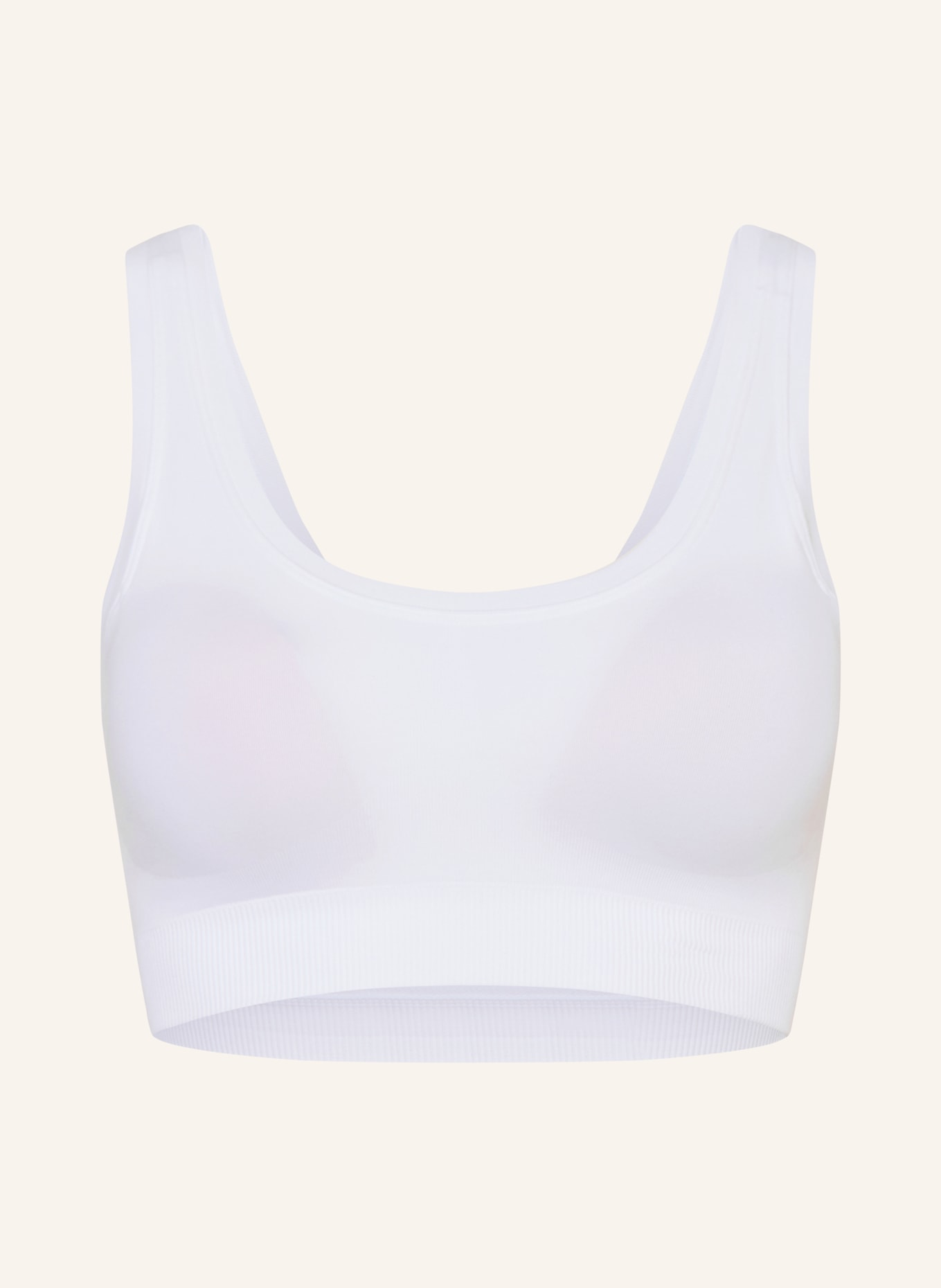 HANRO TOUCH FEELING Bralette: WHITE