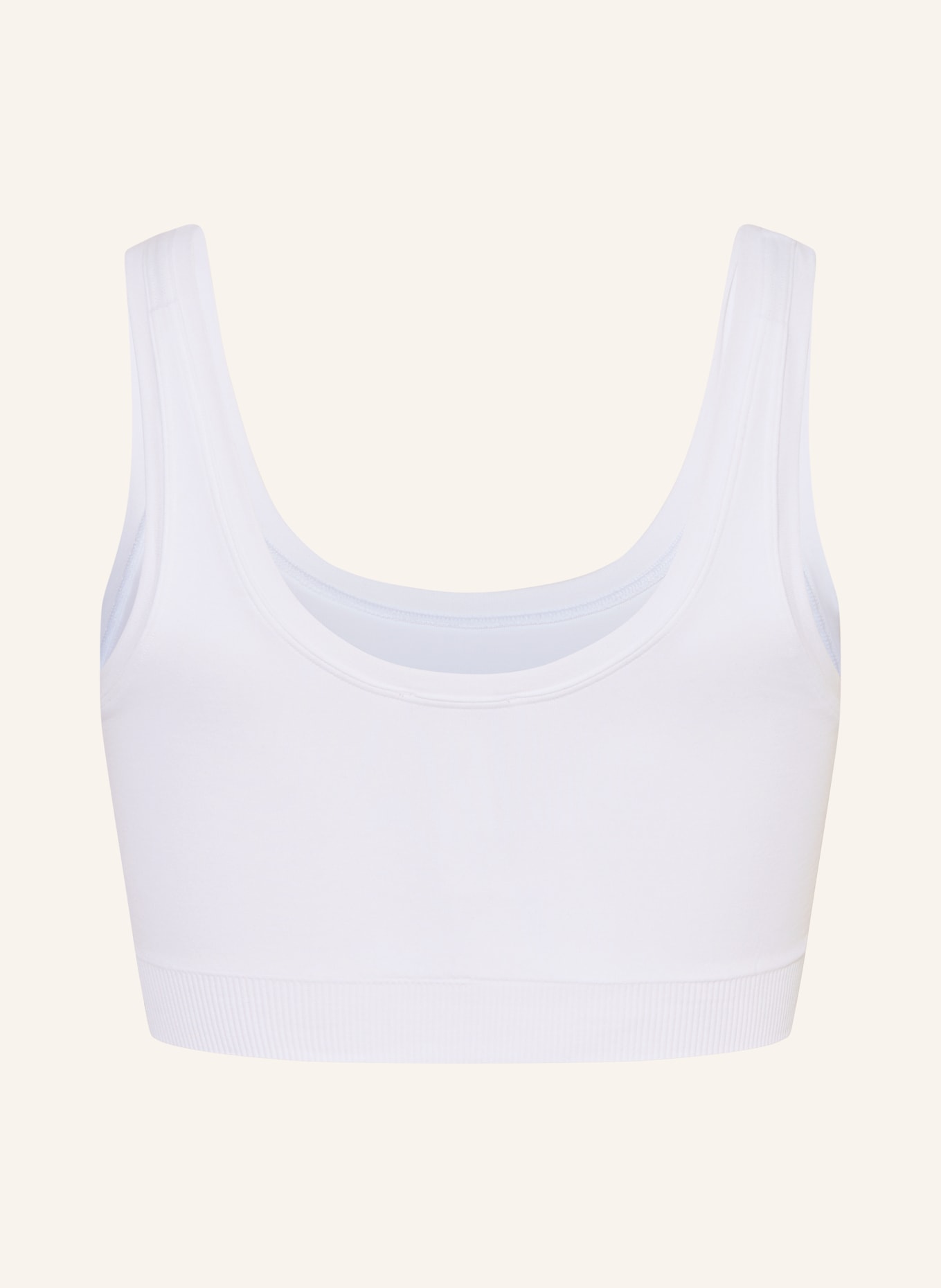 HANRO TOUCH FEELING Bralette: WHITE