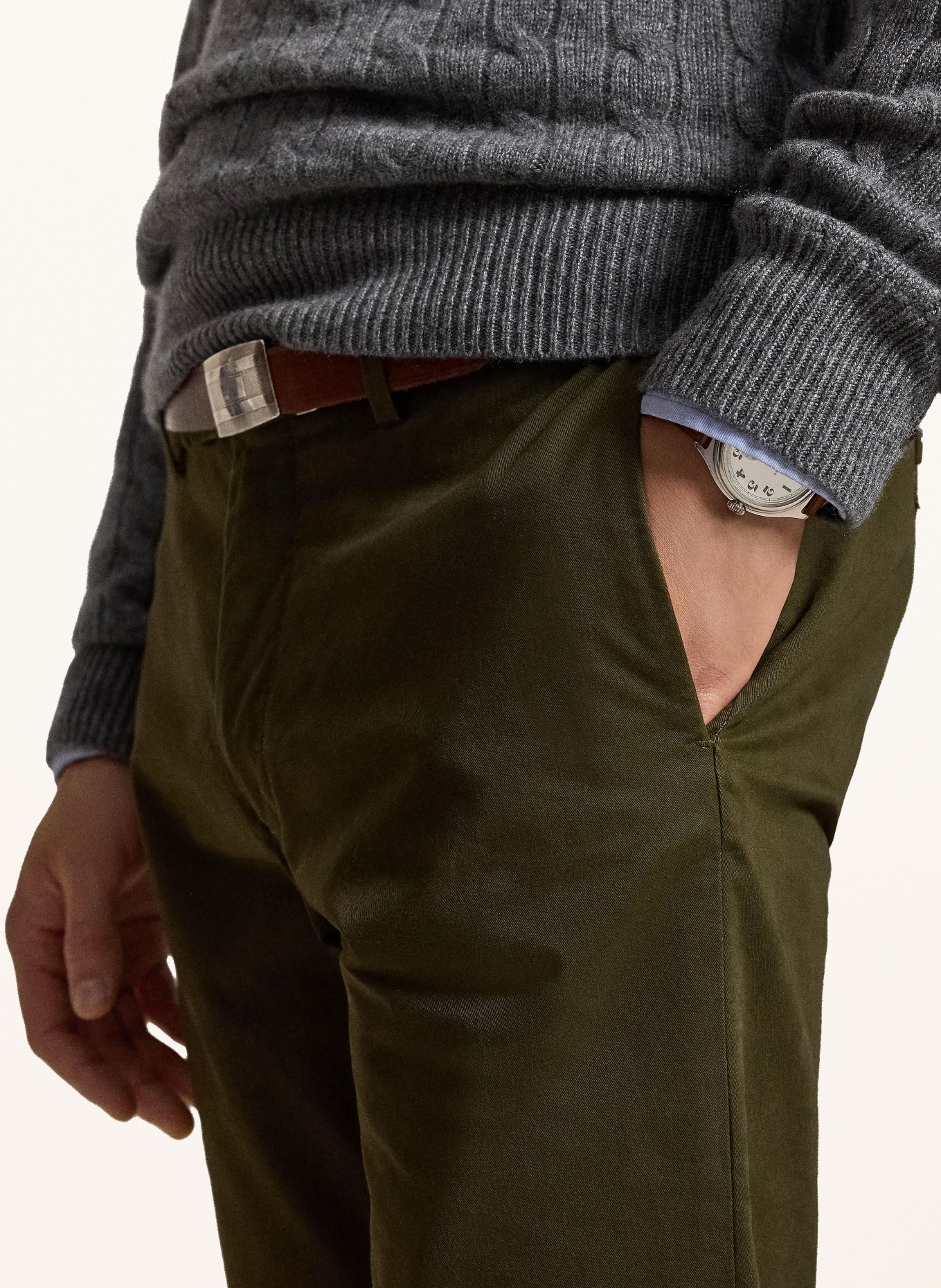 POLO RALPH LAUREN Chino Slim Fit: OLIV