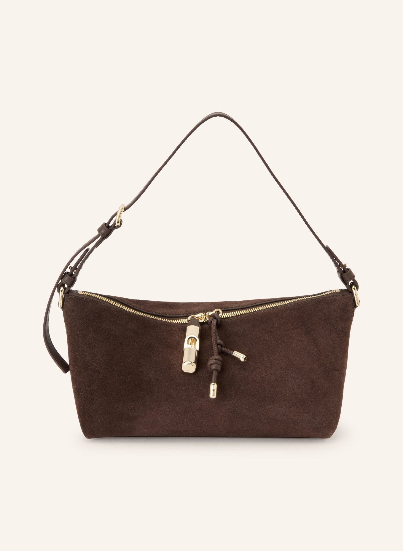 FURLA DEBBY MINI Crossbody Bag: DARK BROWN / GOLD