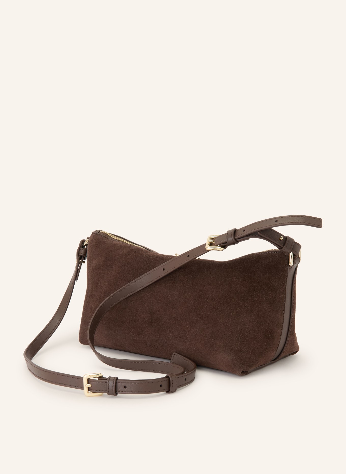 FURLA DEBBY MINI Crossbody Bag: DARK BROWN / GOLD