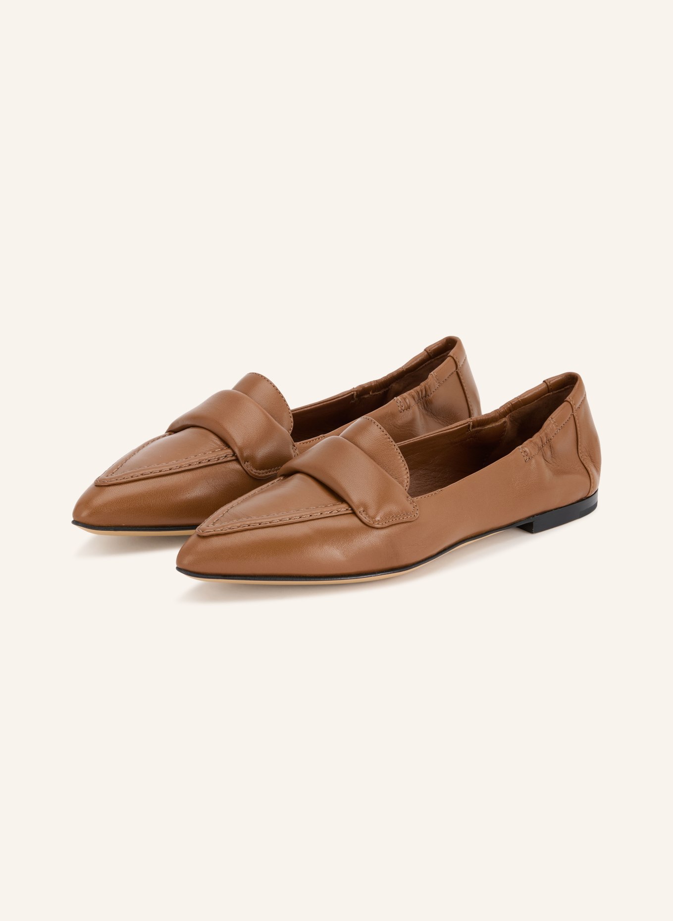 POMME D'OR Loafers GRACE: COGNAC