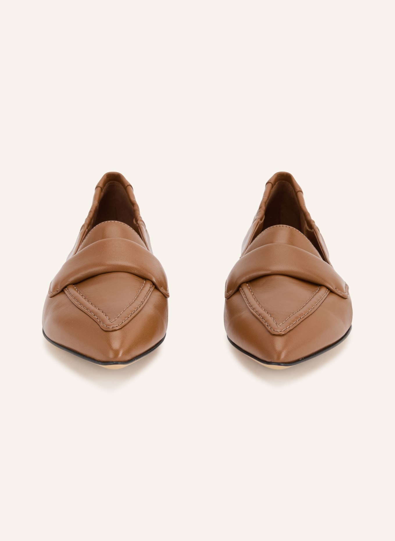 POMME D'OR Loafers GRACE: COGNAC