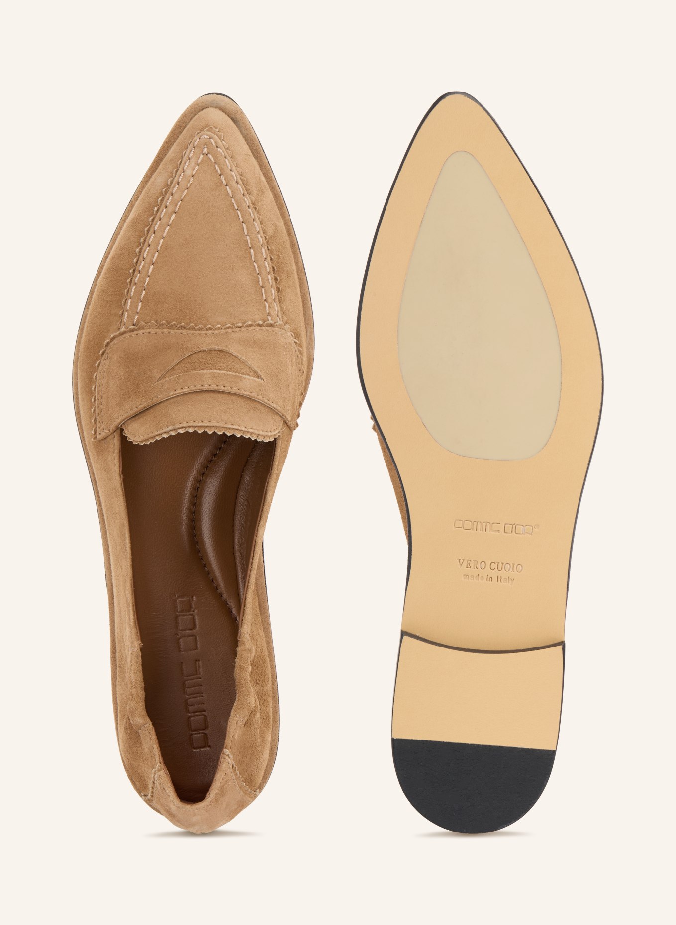 POMME D'OR GRACE Penny loafer: CAMEL