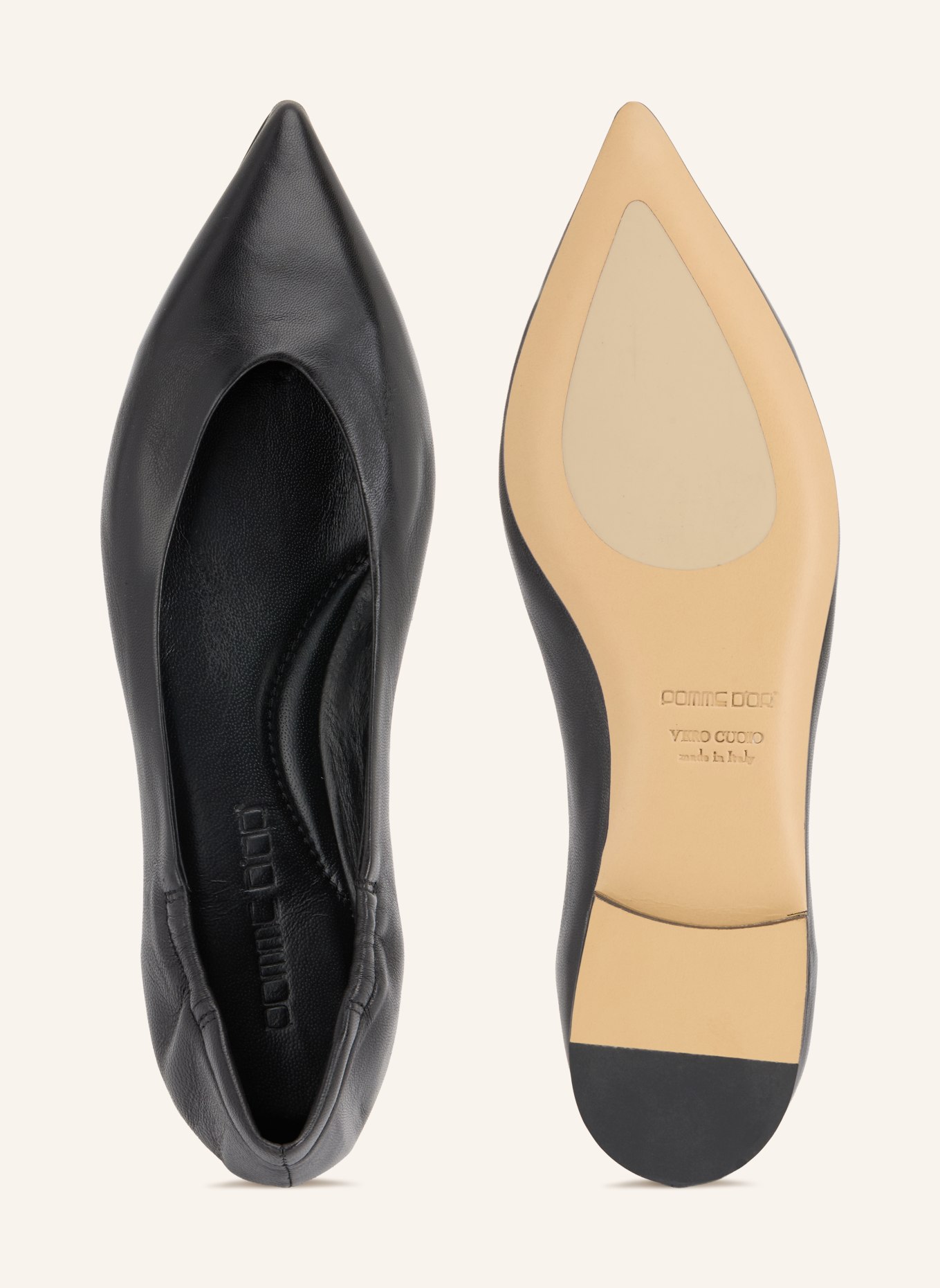 POMME D'OR Ballerines INGRID: NOIR