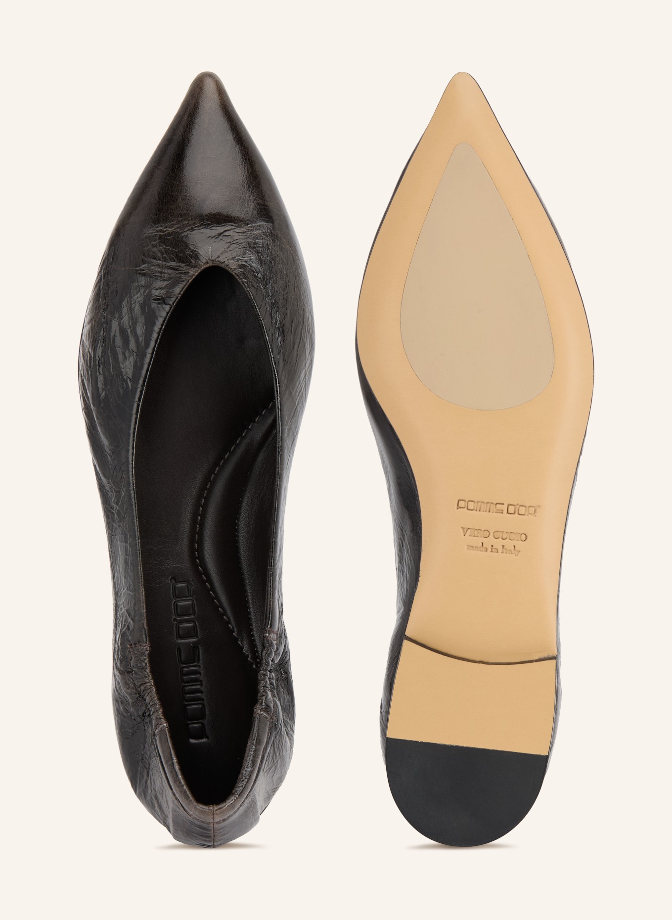 POMME D'OR Ballerines INGRID: NOIR